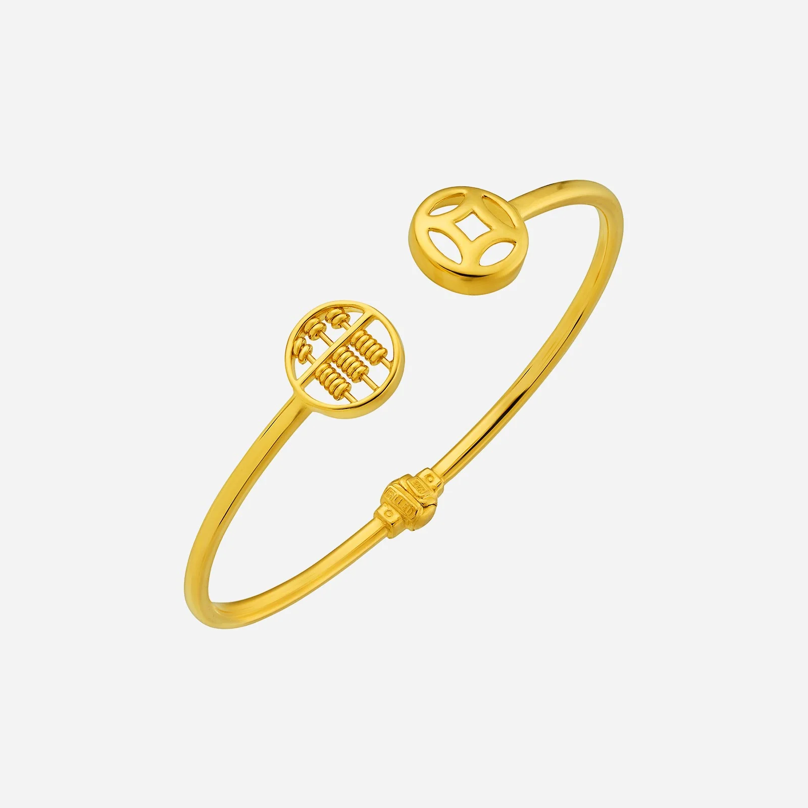 Abacus Bangle in Yellow Gold (DSTYLE0188A)