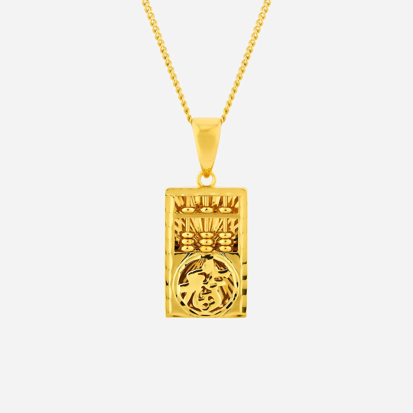 Abacus Pendant in Yellow Gold (G22KABACUS1406A)