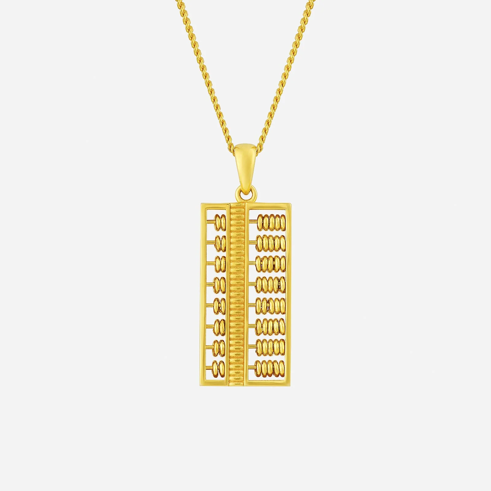 Abacus Pendant in Yellow Gold (G22KABACUS1586A)