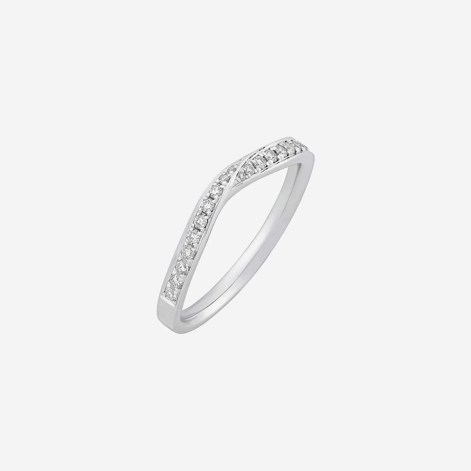 Adore Diamond Band in White Gold (ADIAWBAND0370221095A)