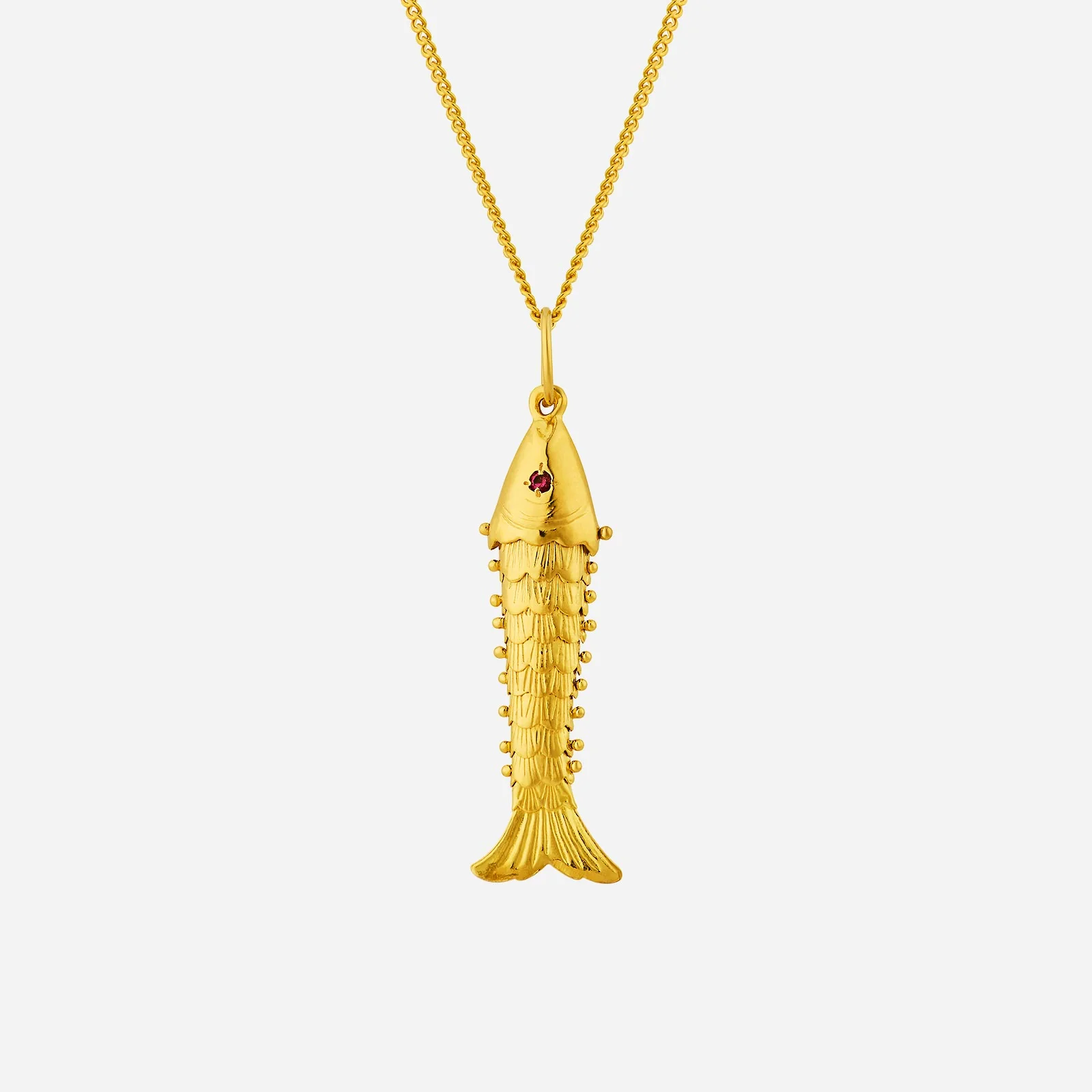 Affluence Golden Fish Pendant in Yellow Gold (G22KSTYLE1467A)