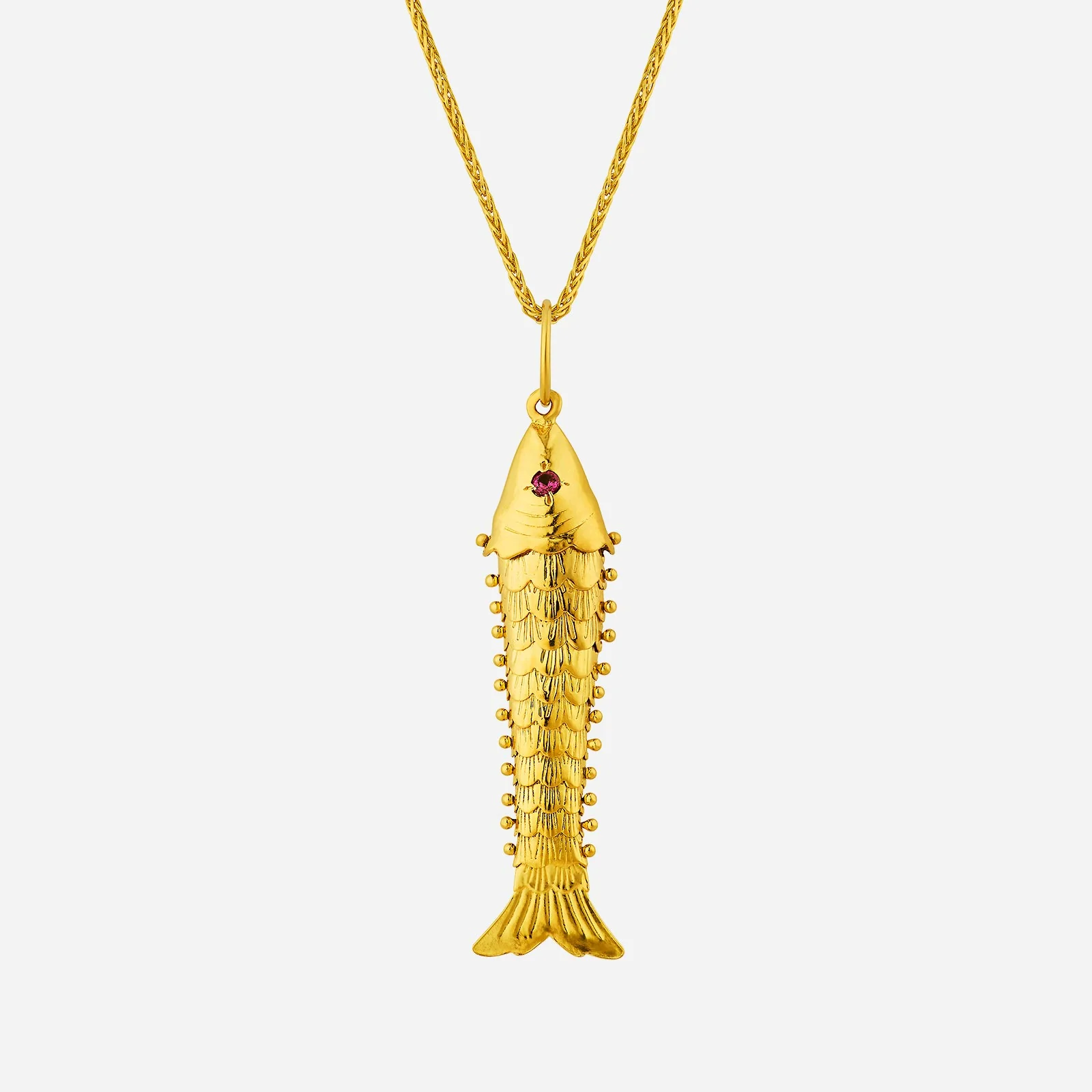 Affluence Golden Fish Pendant in Yellow Gold (G22KSTYLE1468A)