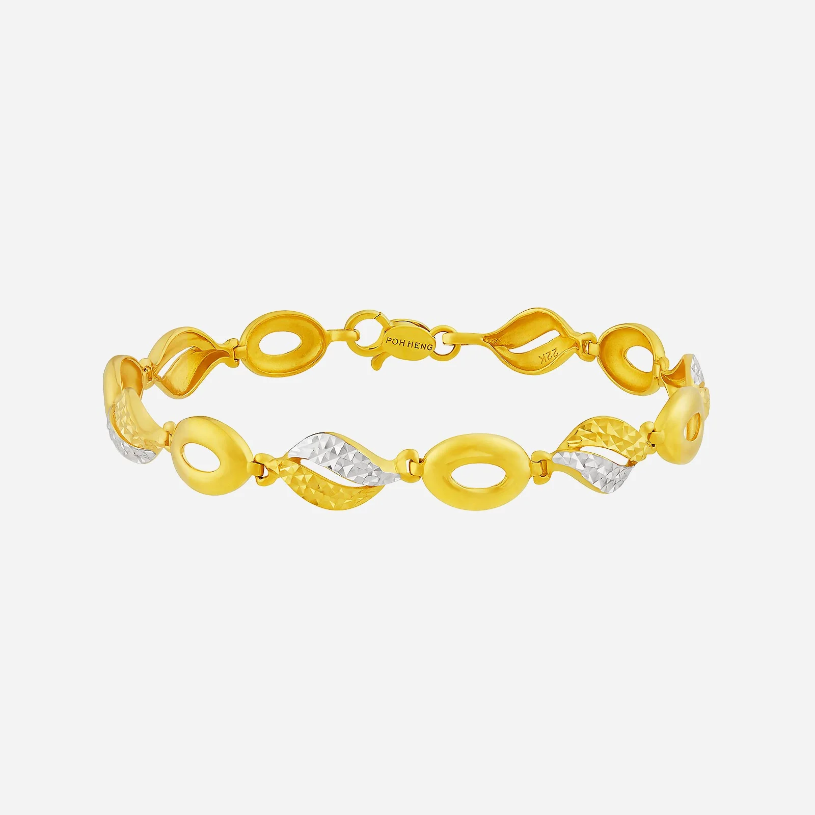 Allura Bracelet in Yellow White Gold (E22KSTYLE0598A)
