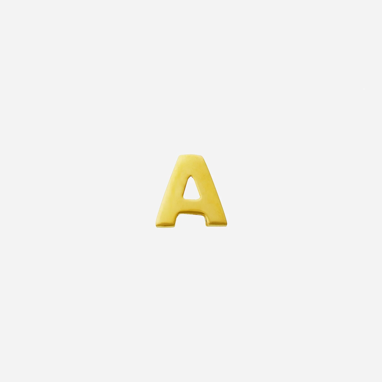 Alphabet A Earring in Yellow Gold (H22KALPHAA1451A)