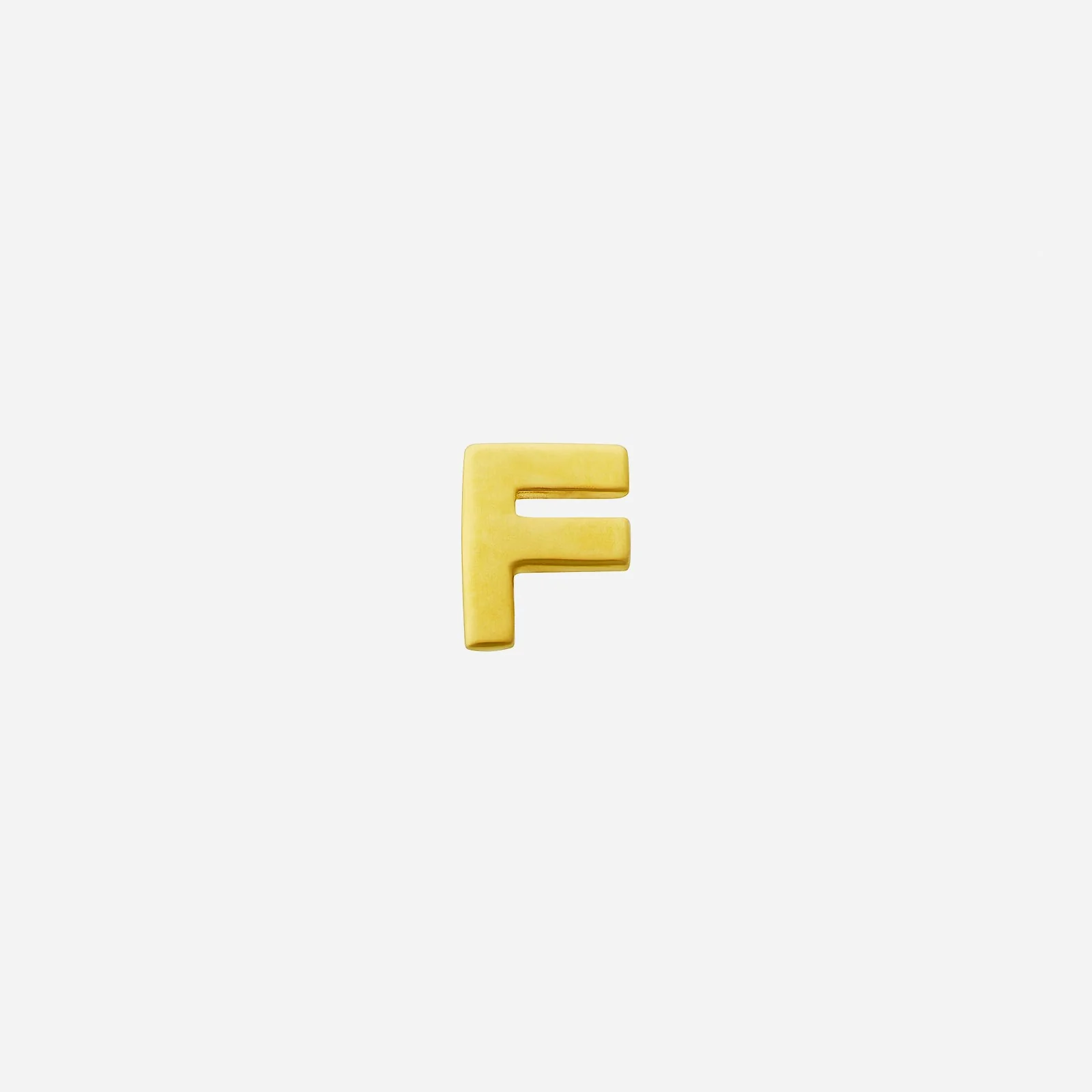Alphabet F Earring in Yellow Gold (H22KALPHAF1456A)