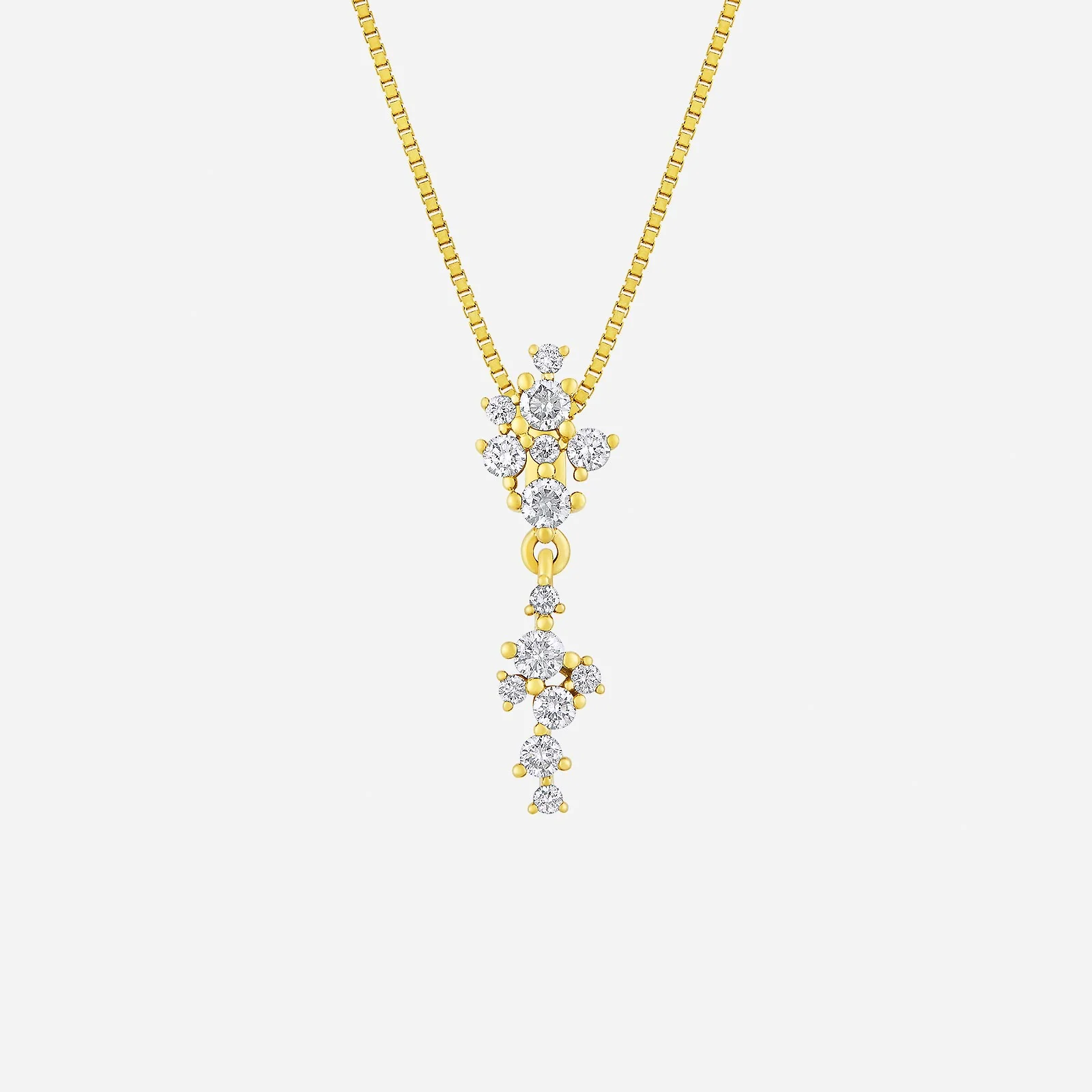Asterism Diamond Pendant in Yellow Gold (GDIAGROUP214V1760A)