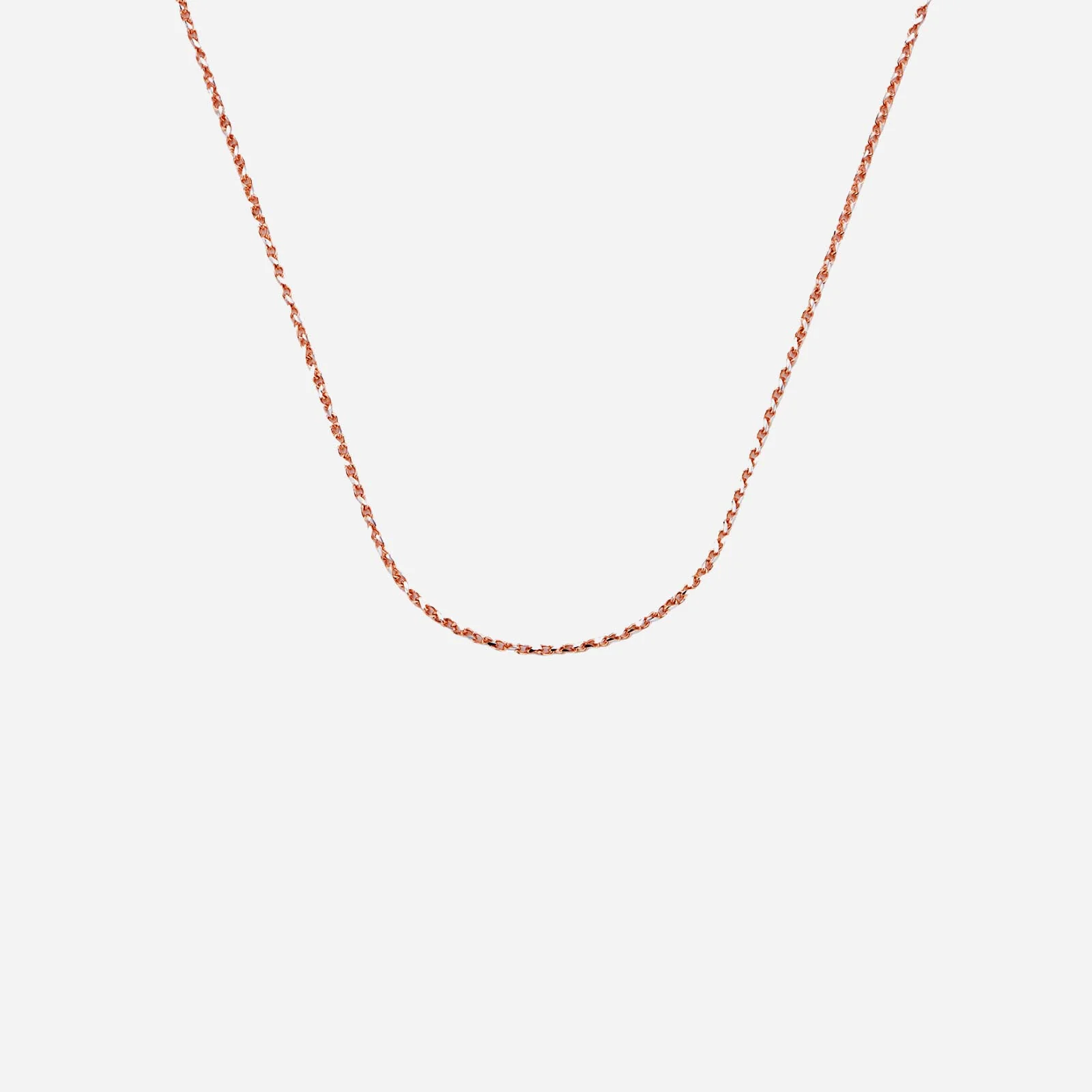 Asymmetric Curb Chain in Rose White Gold (FNECKL001M0002A)