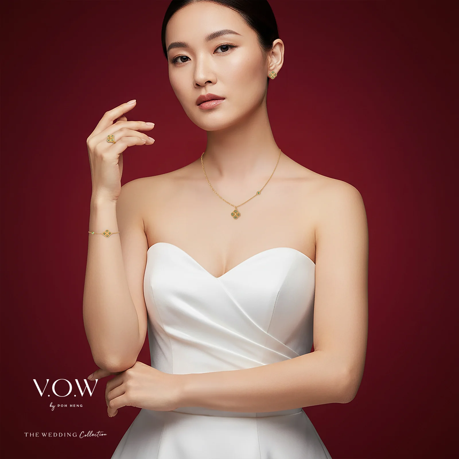 Aurora Bloom Earrings in Yellow Gold (H999GROUP269V1754A) - Image 3