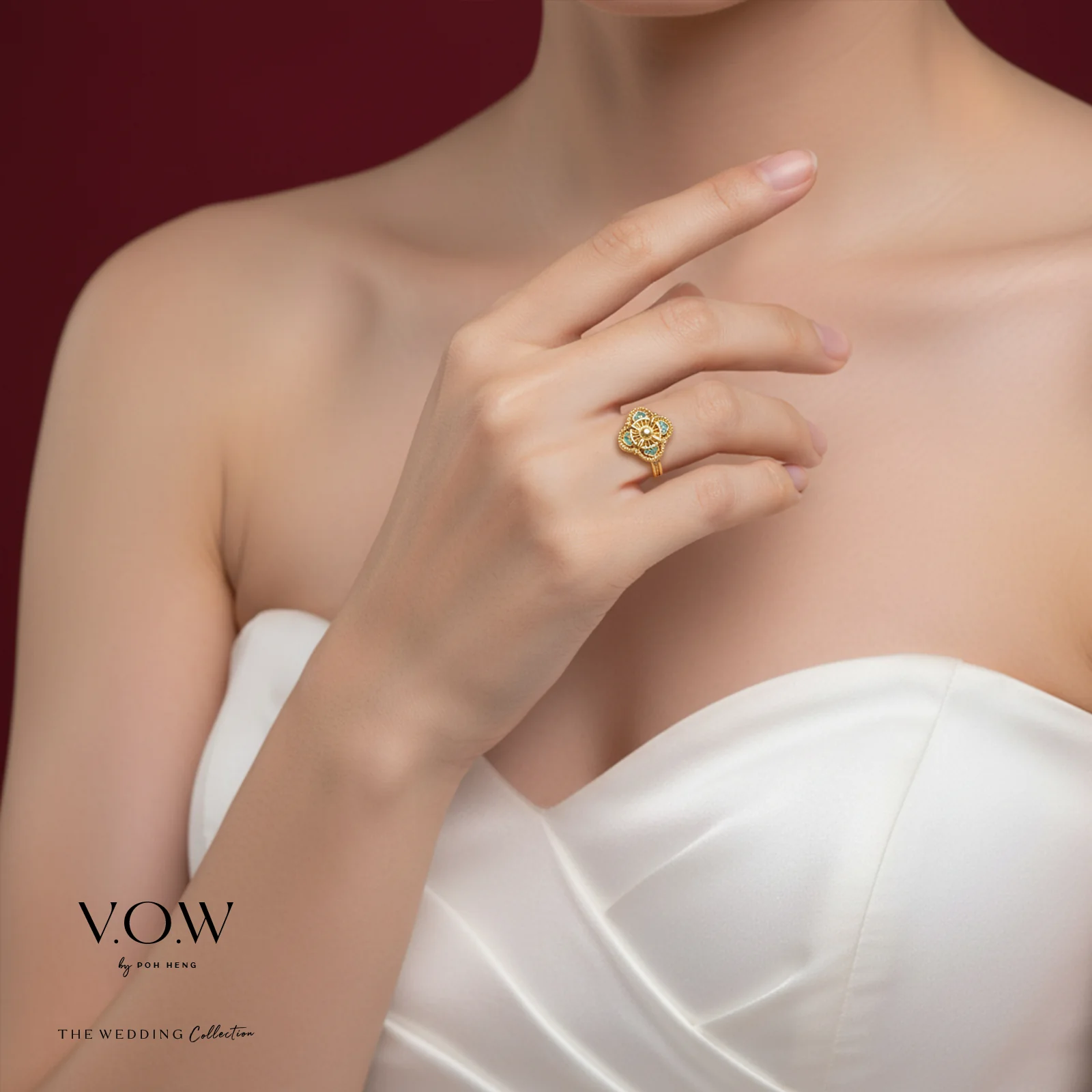 Aurora Bloom Ring in Yellow Gold (A999GROUP269V1165A) - Image 2