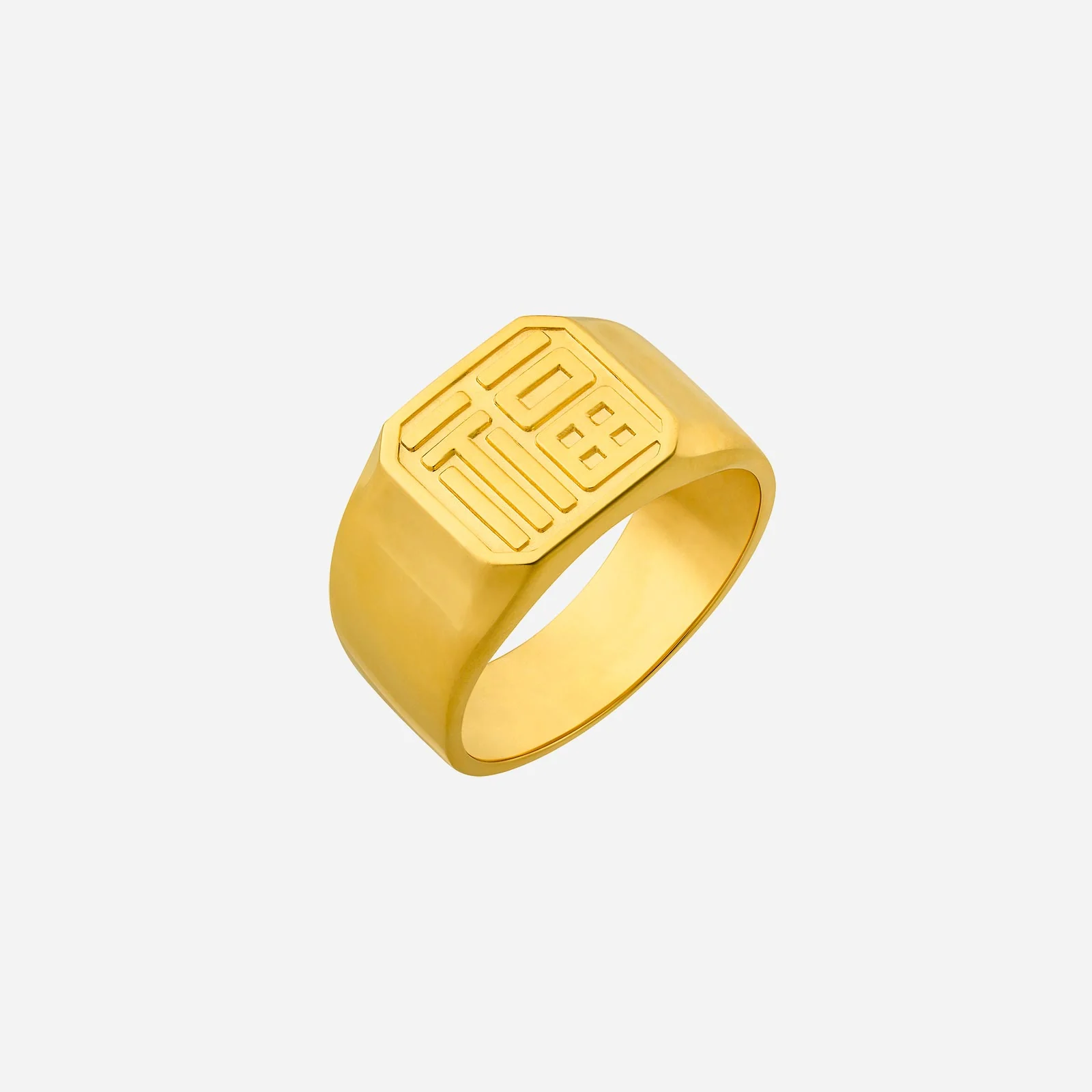 Auspicious Ring in Yellow Gold (A22KSTYLE0842A)