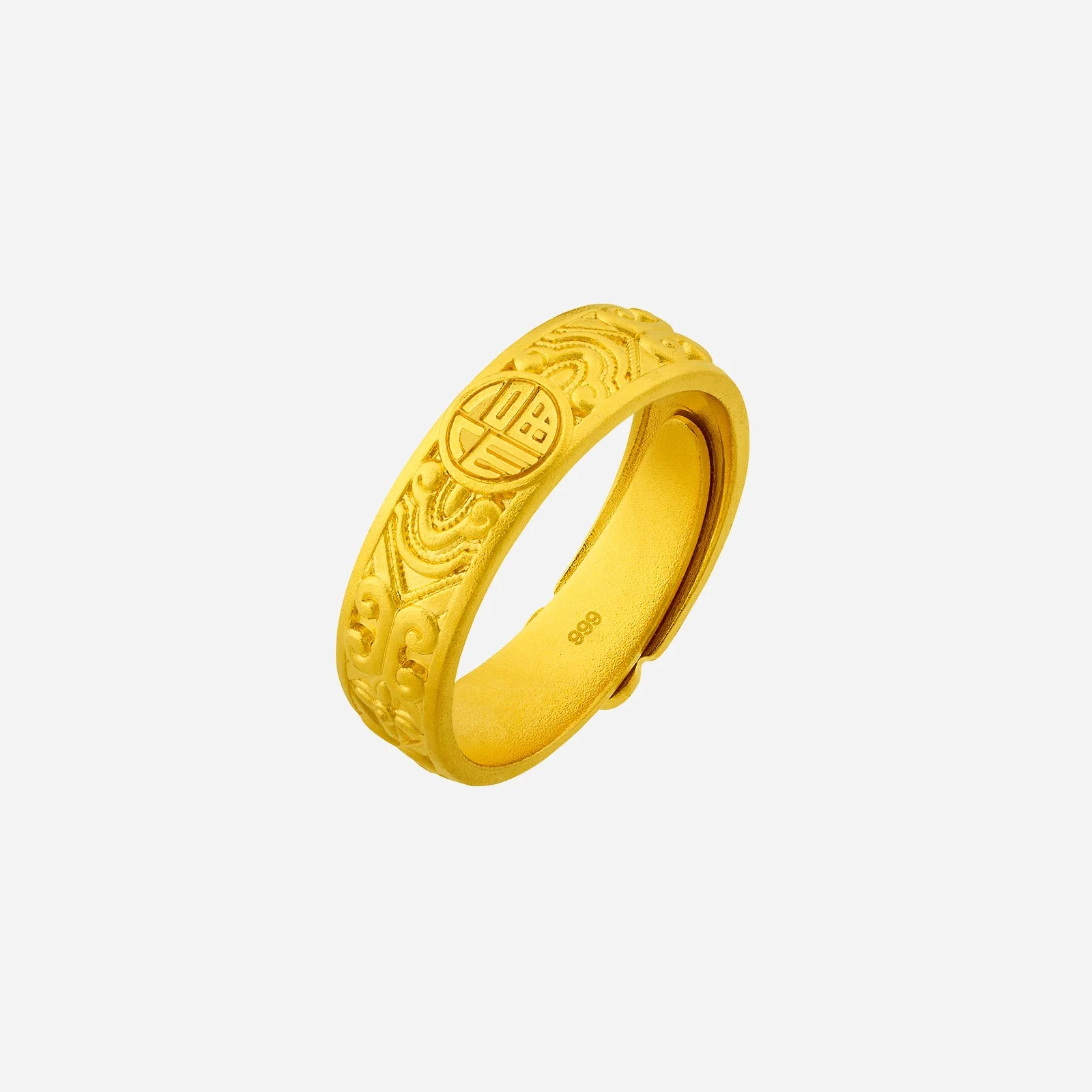 Auspicious Ring in Yellow Gold (A999STYLE0856A)