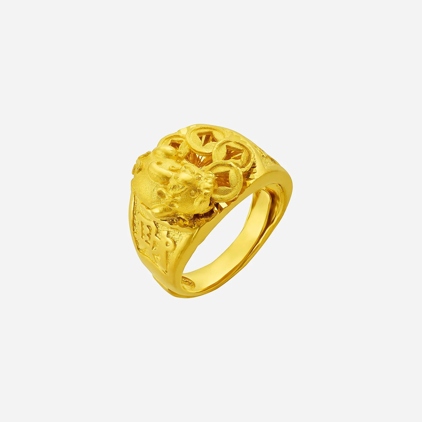 Auspicious Ring in Yellow Gold (A999STYLE0889A)