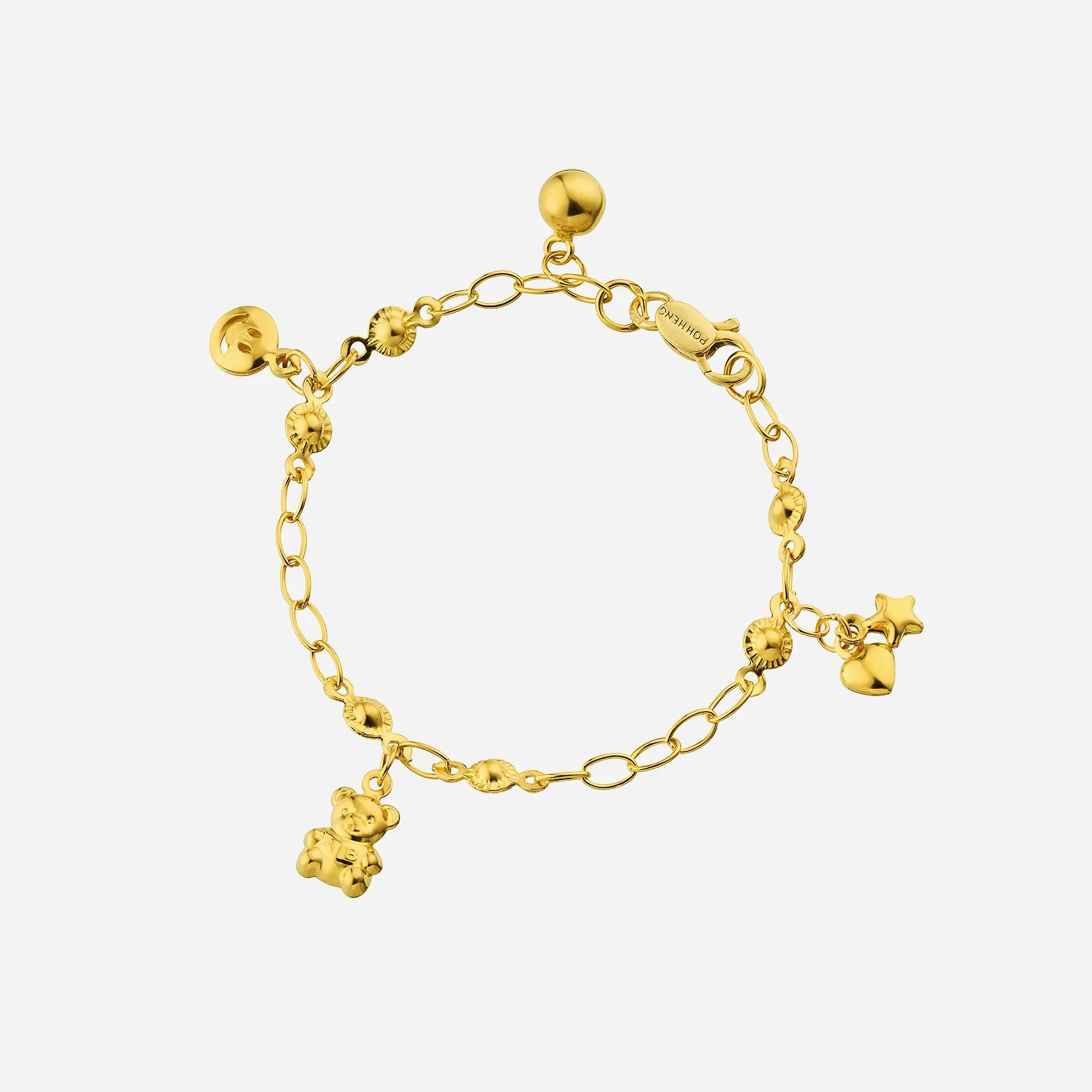 Baby Charms Bracelet in Yellow Gold (E22KBABY0323A)