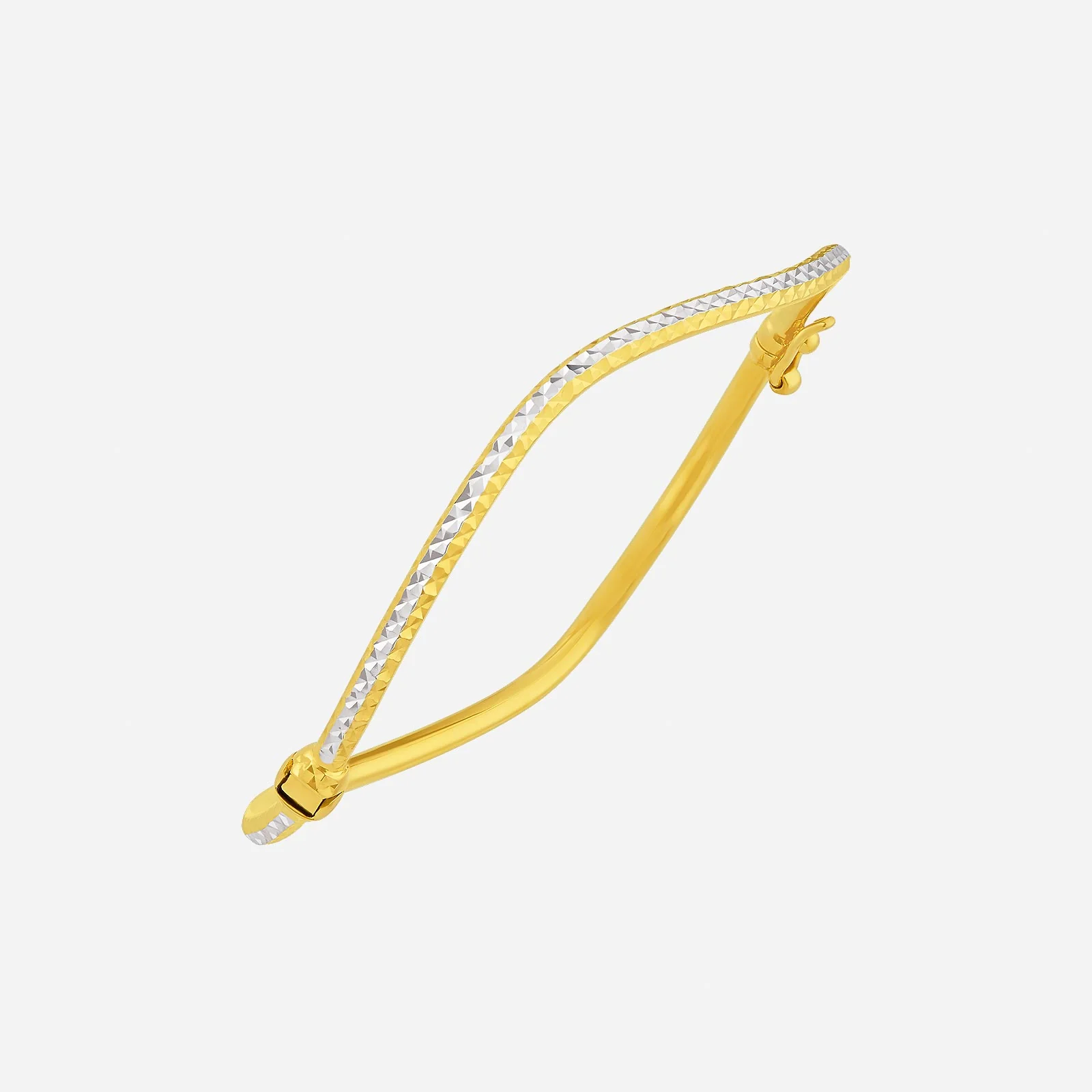 Bangle in Yellow White Gold (D22KSTYLE0278A)