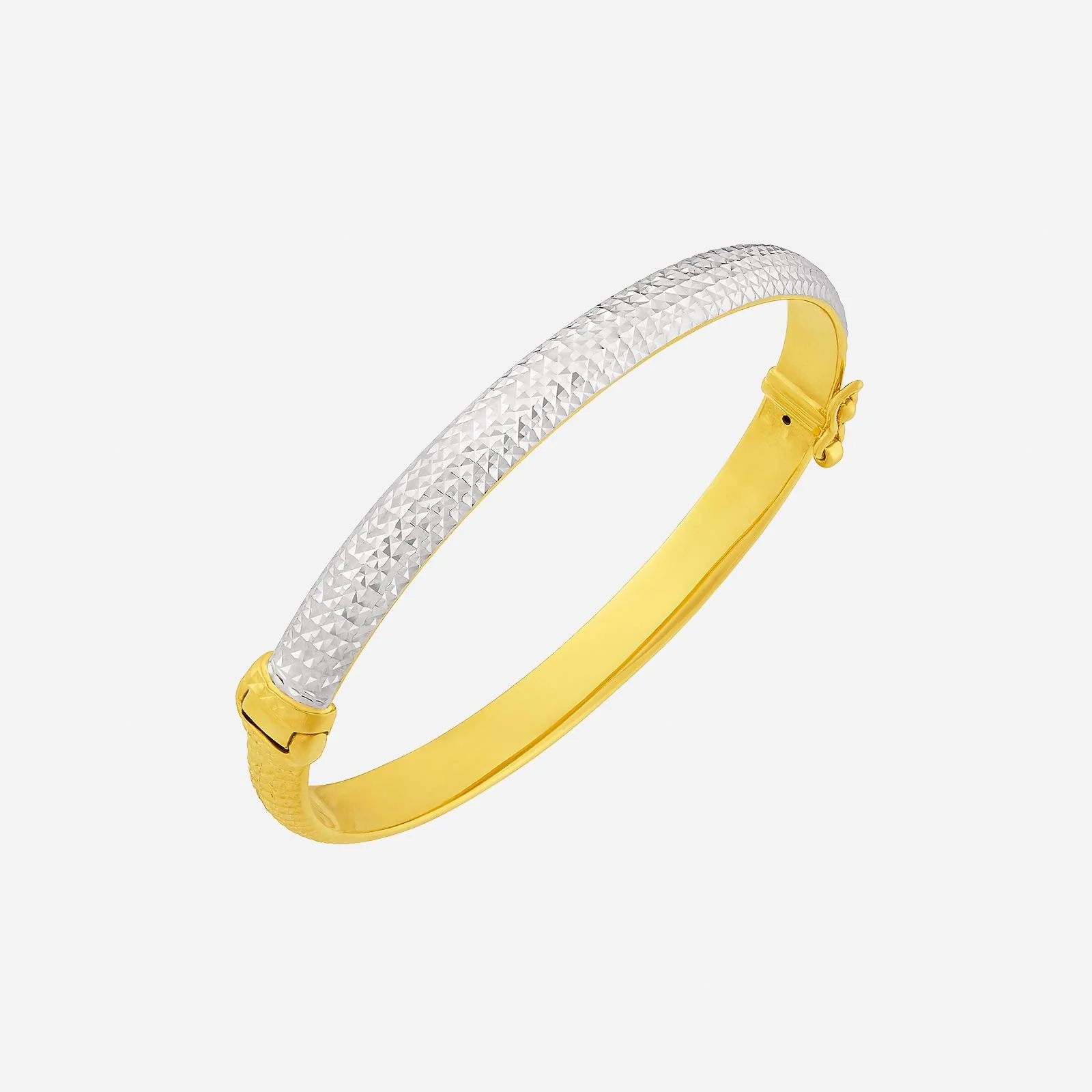 Bangle in Yellow White Gold (D22KSTYLE0354A)