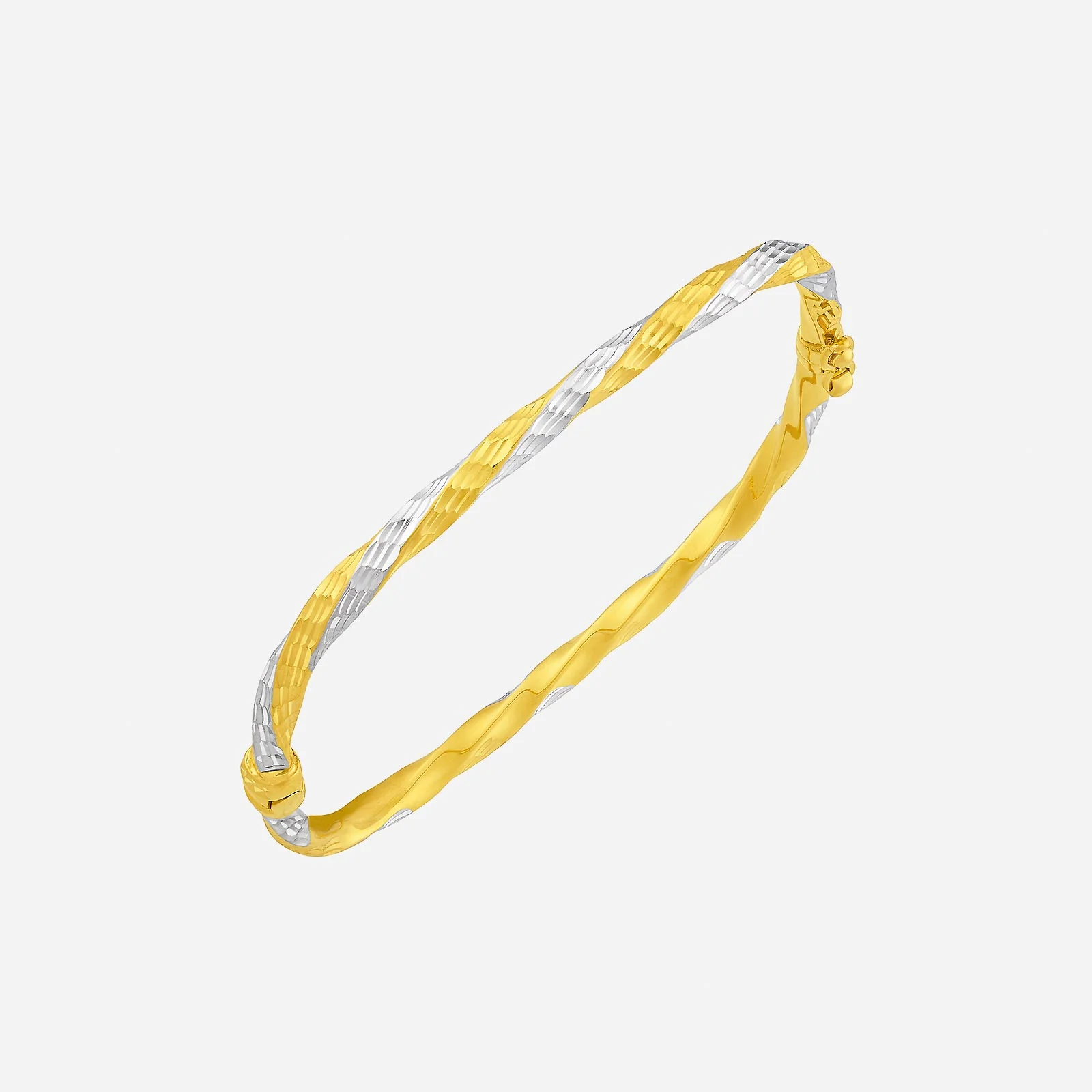 Bangle in Yellow White Gold (D22KSTYLE0358A)