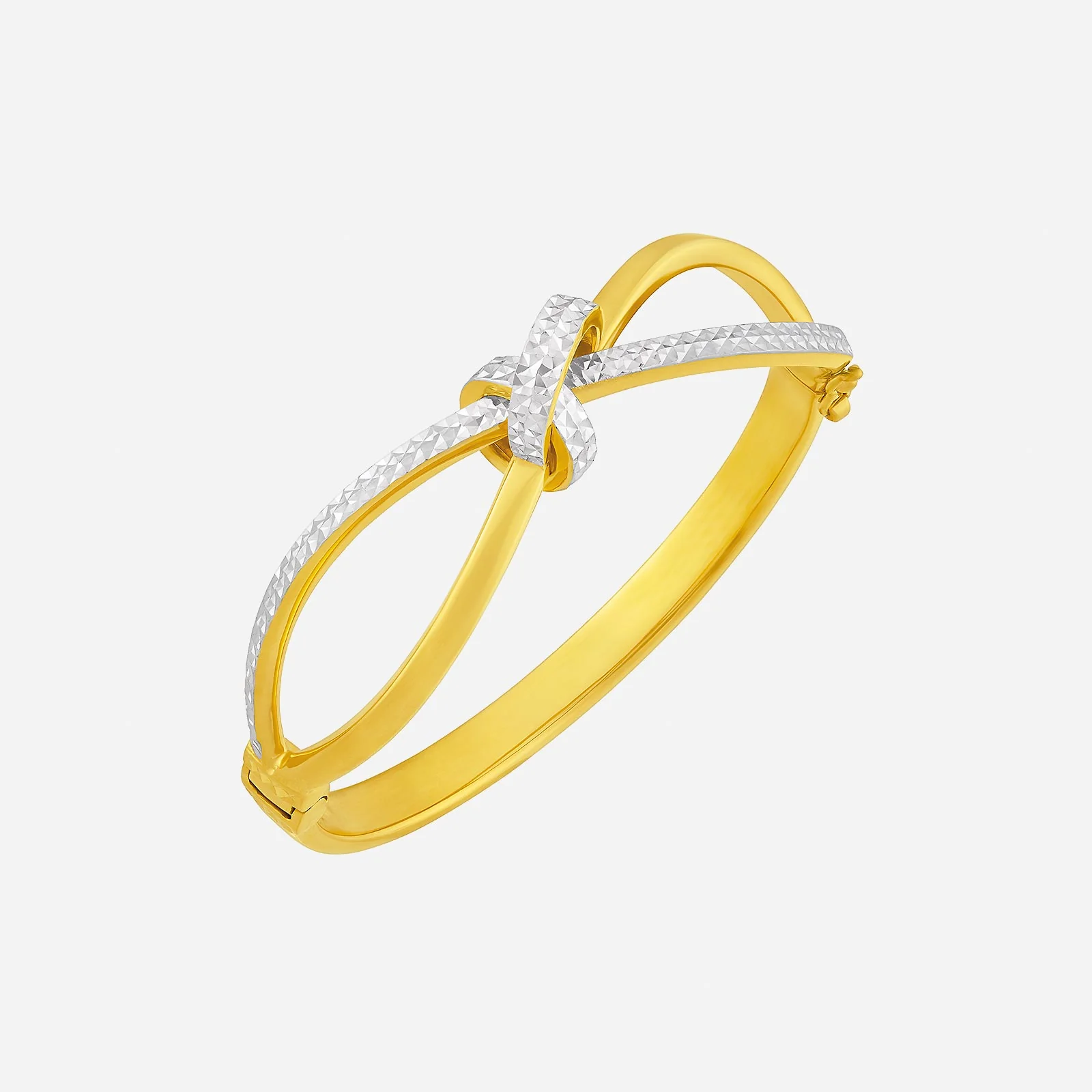 Bangle in Yellow White Gold (D22KSTYLE0359A)