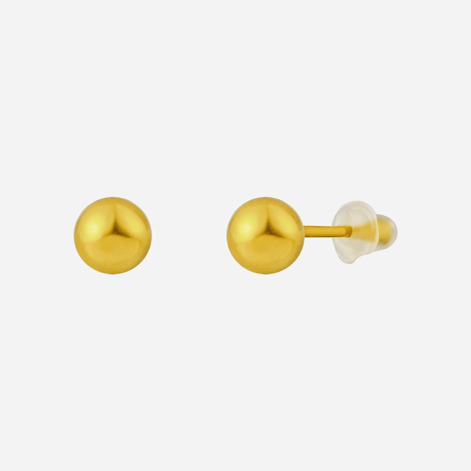 Bead Earrings in Yellow Gold (HSTYLE0574A)