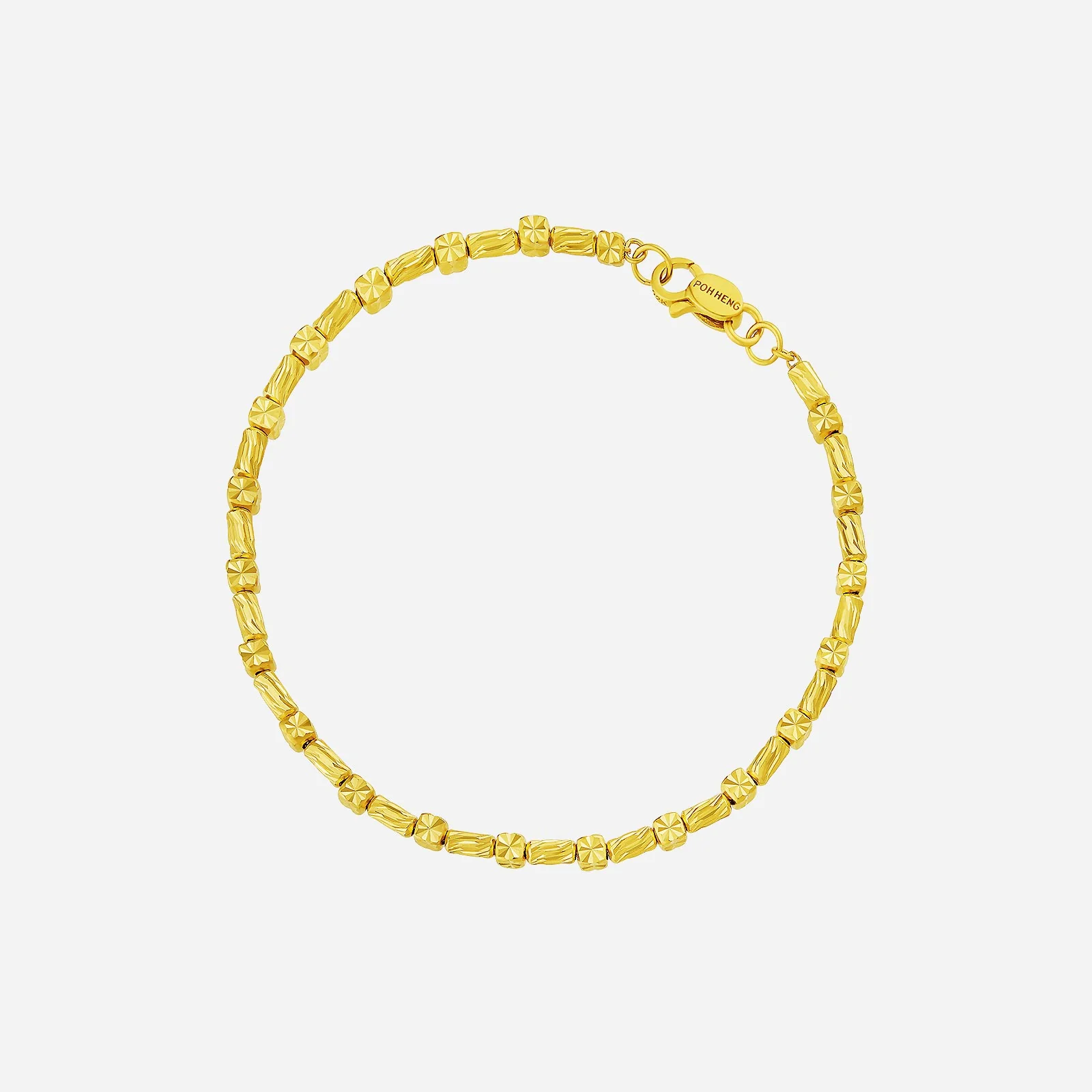 Beaded Bracelet in Yellow Gold (E22KGROUP224V0642A)
