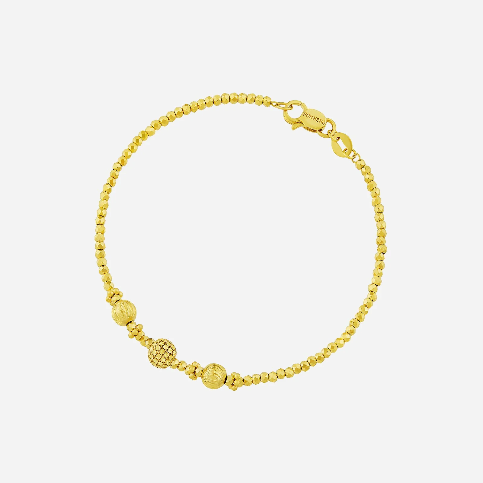 Beaded Bracelet in Yellow Gold (E22KSTYLE0624A)