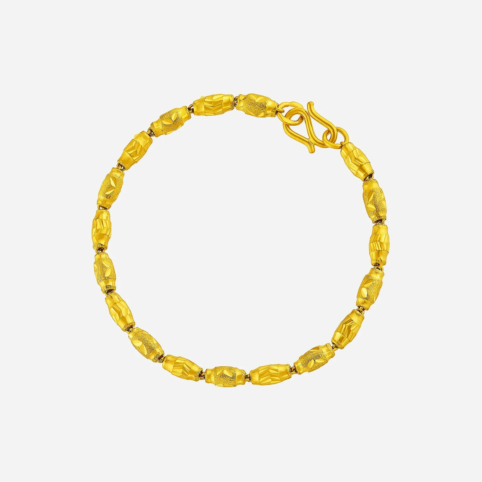 Beaded Bracelet in Yellow Gold (E999STYLE0585A)