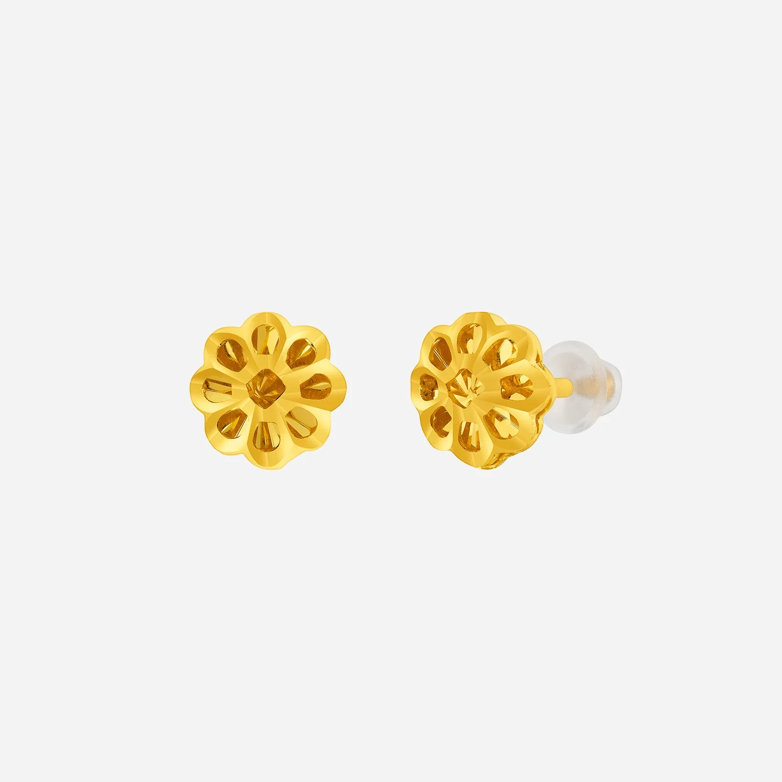 Blossom Earrings in Yellow Gold (H999STYLE1138A)
