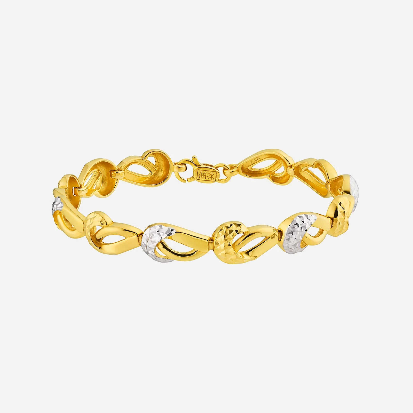 Trails of Romance Bracelet in Yellow White Gold (E22KGROUP076V0449A)