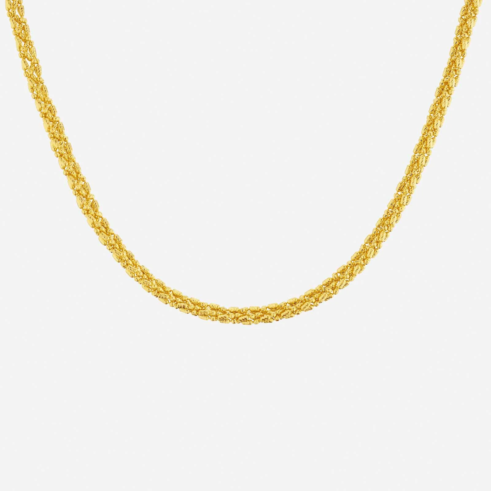 Braided Bead Chain in Yellow Gold (FGROUP132G0002A)