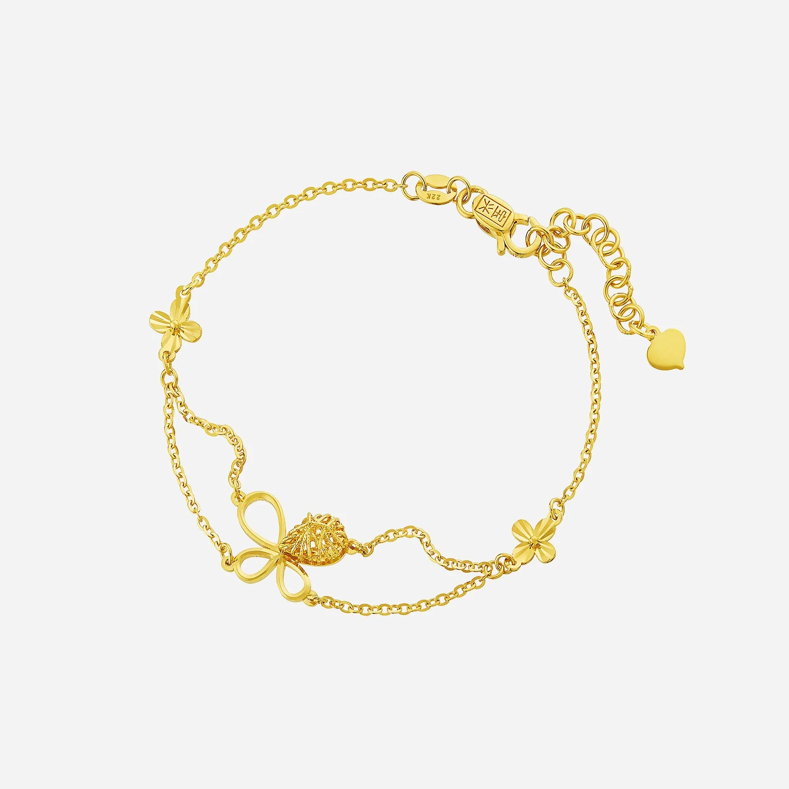 Butterfly Bracelet in Yellow Gold (E22KGROUP150V0548A)