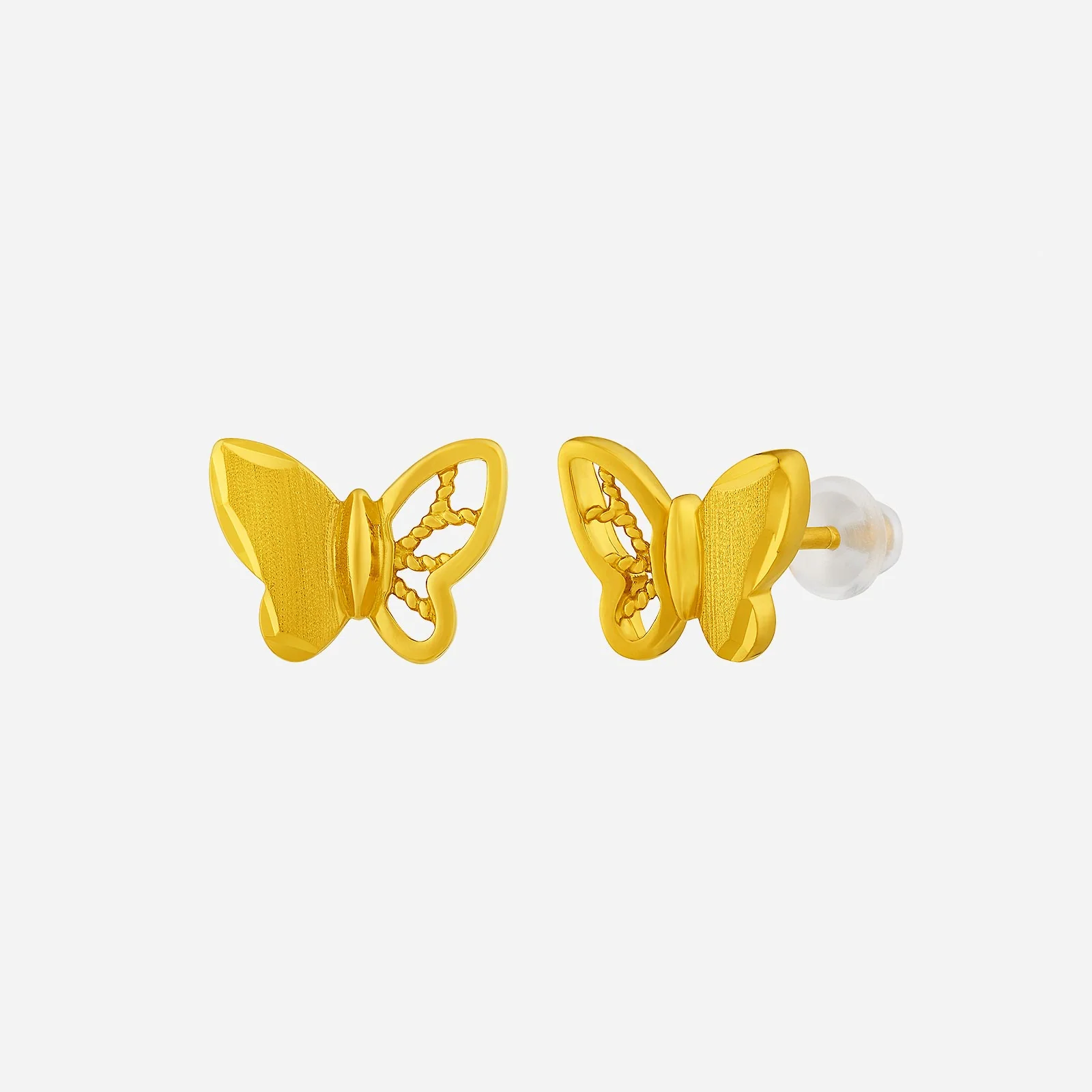 Butterfly Earrings in Yellow Gold (H999STYLE1497A)