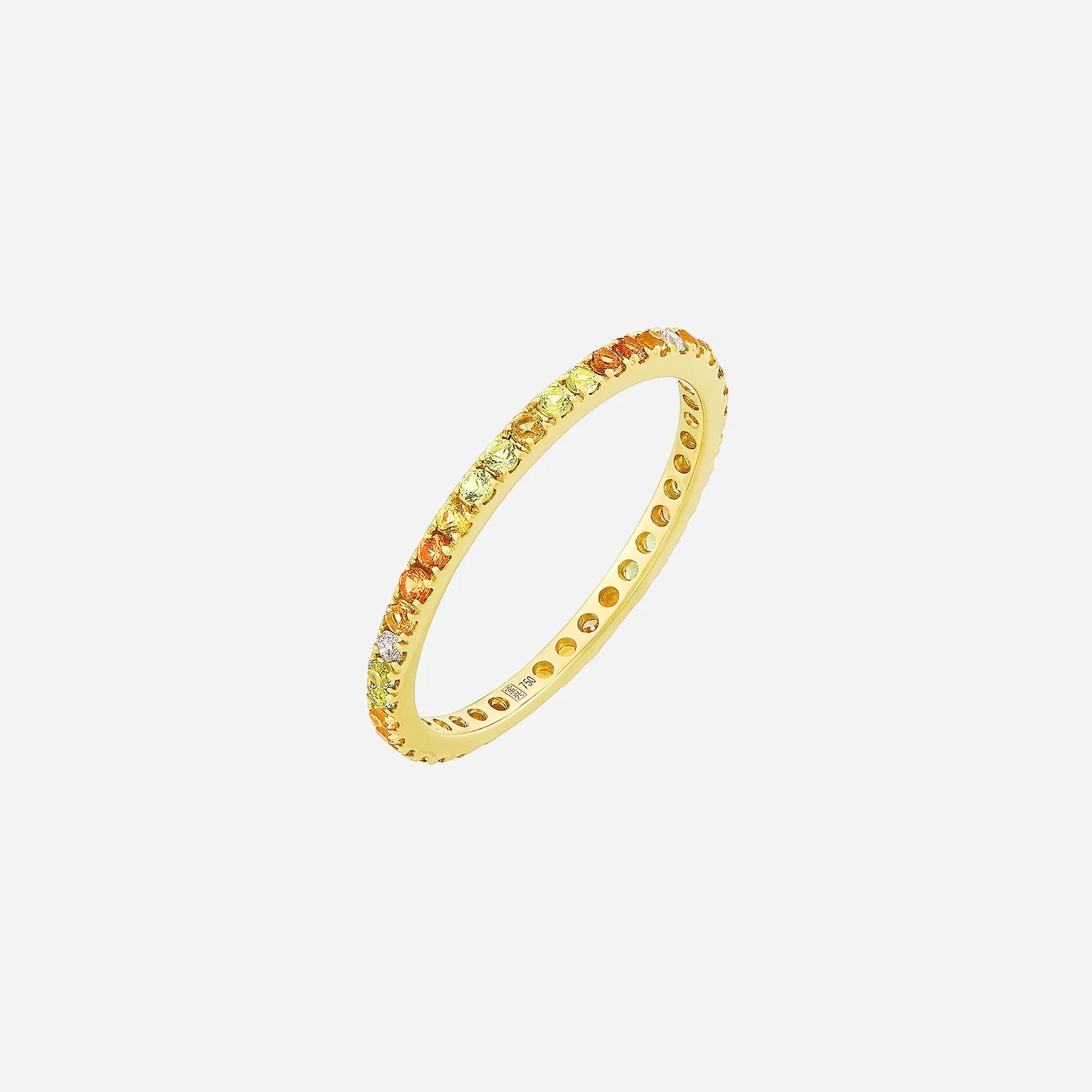 Caramella Gems with Diamond Ring in Yellow Gold (ASAPFREESTYLE0992A)