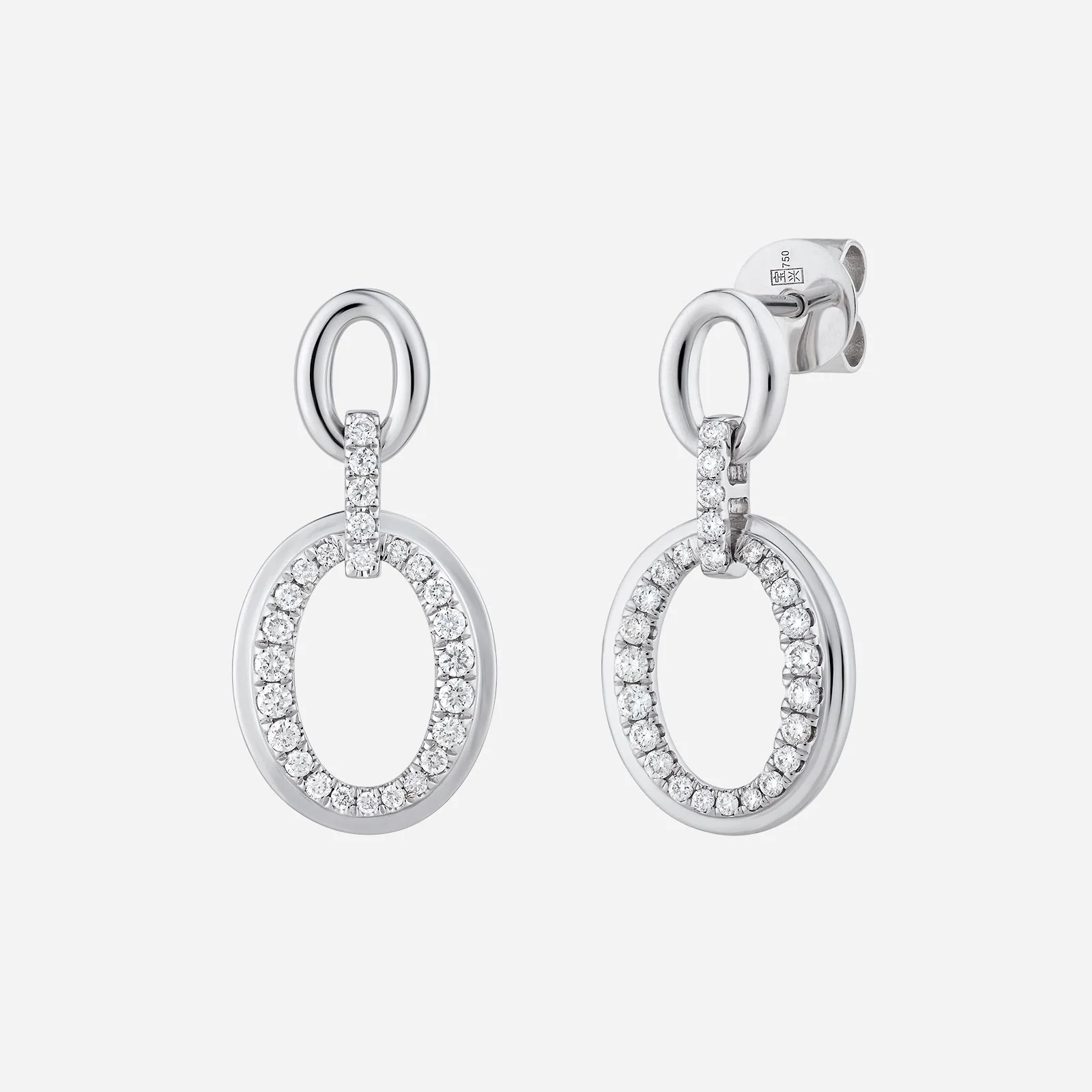 Celestial Diamond Earrings in White Gold (HDIASTYLE1330A)