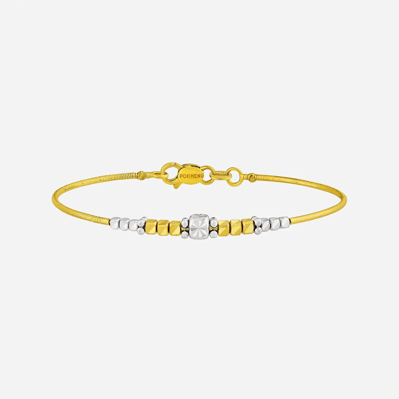 Celestial Whispers Bangle in Yellow White Gold (D22KSTYLE0419A)