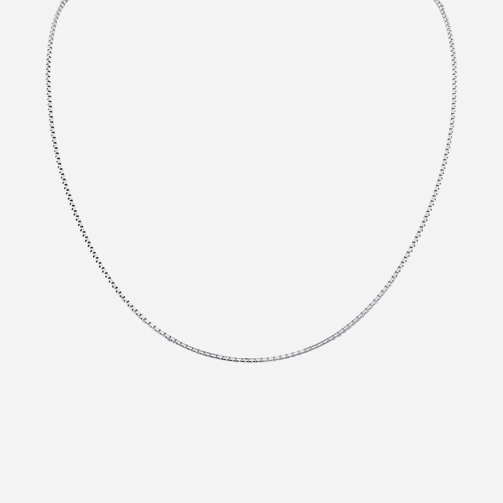 Concave Box Chain in White Gold (F750BOX0180421A)