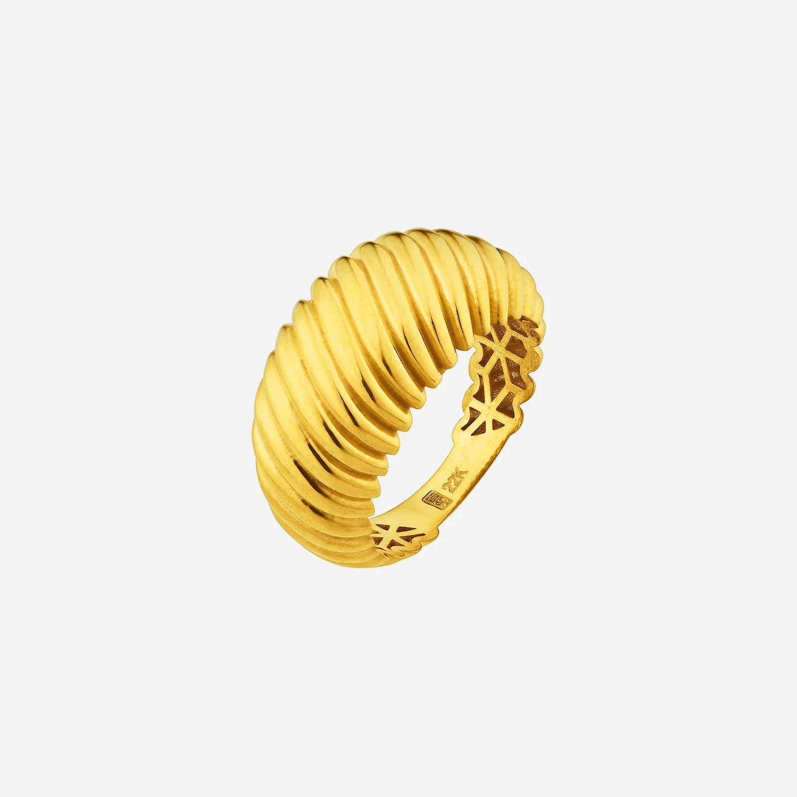 Coral Ring in Yellow Gold (A22KSTYLE0844A)