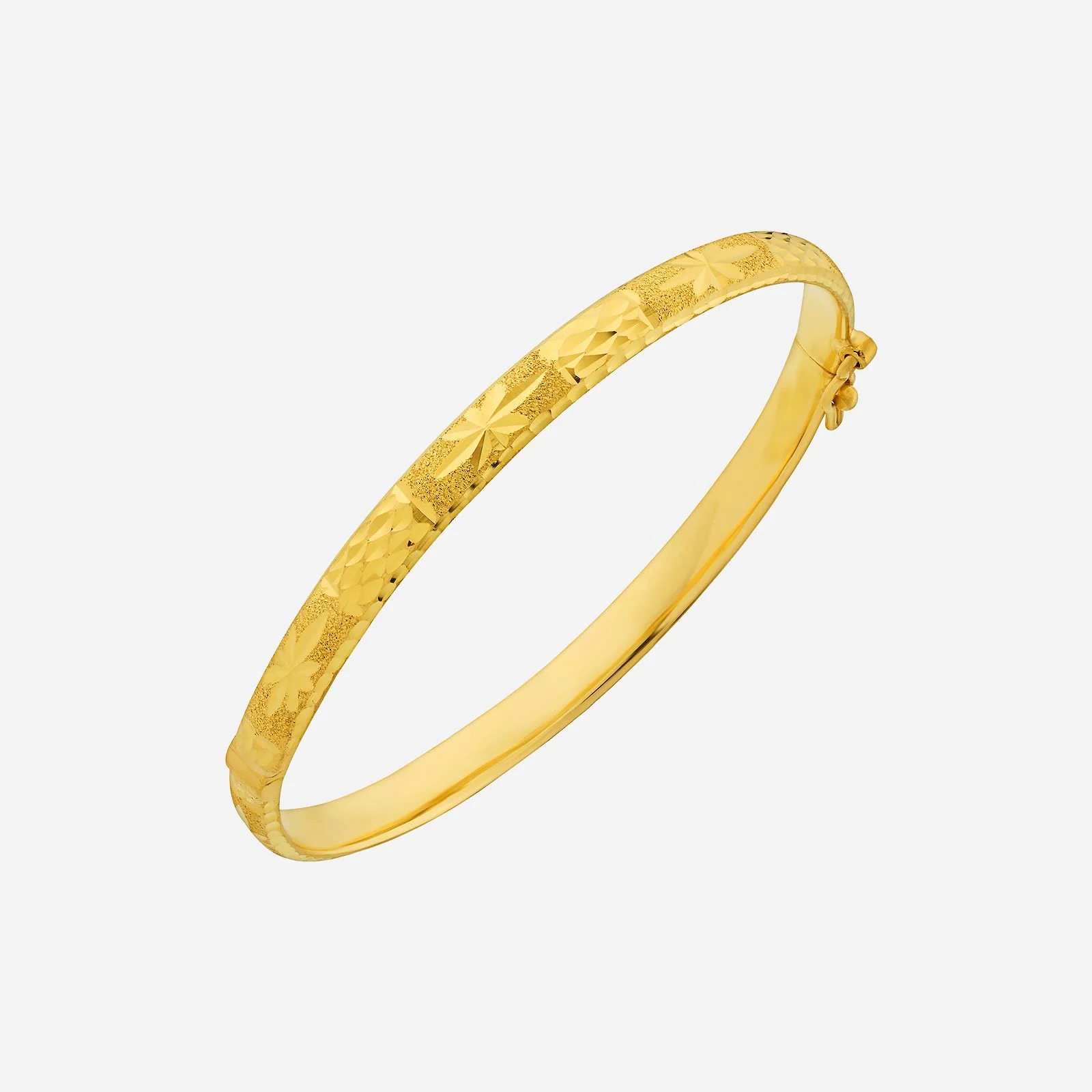 Crafted Bangle in Yellow Gold (D22KSTYLE0253A)