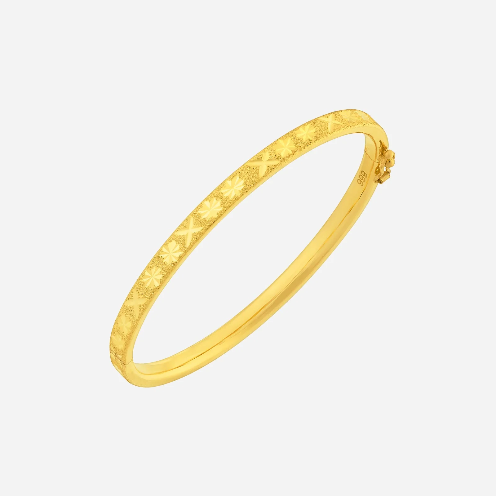 Crafted Bangle in Yellow Gold (D999STYLE0237A)
