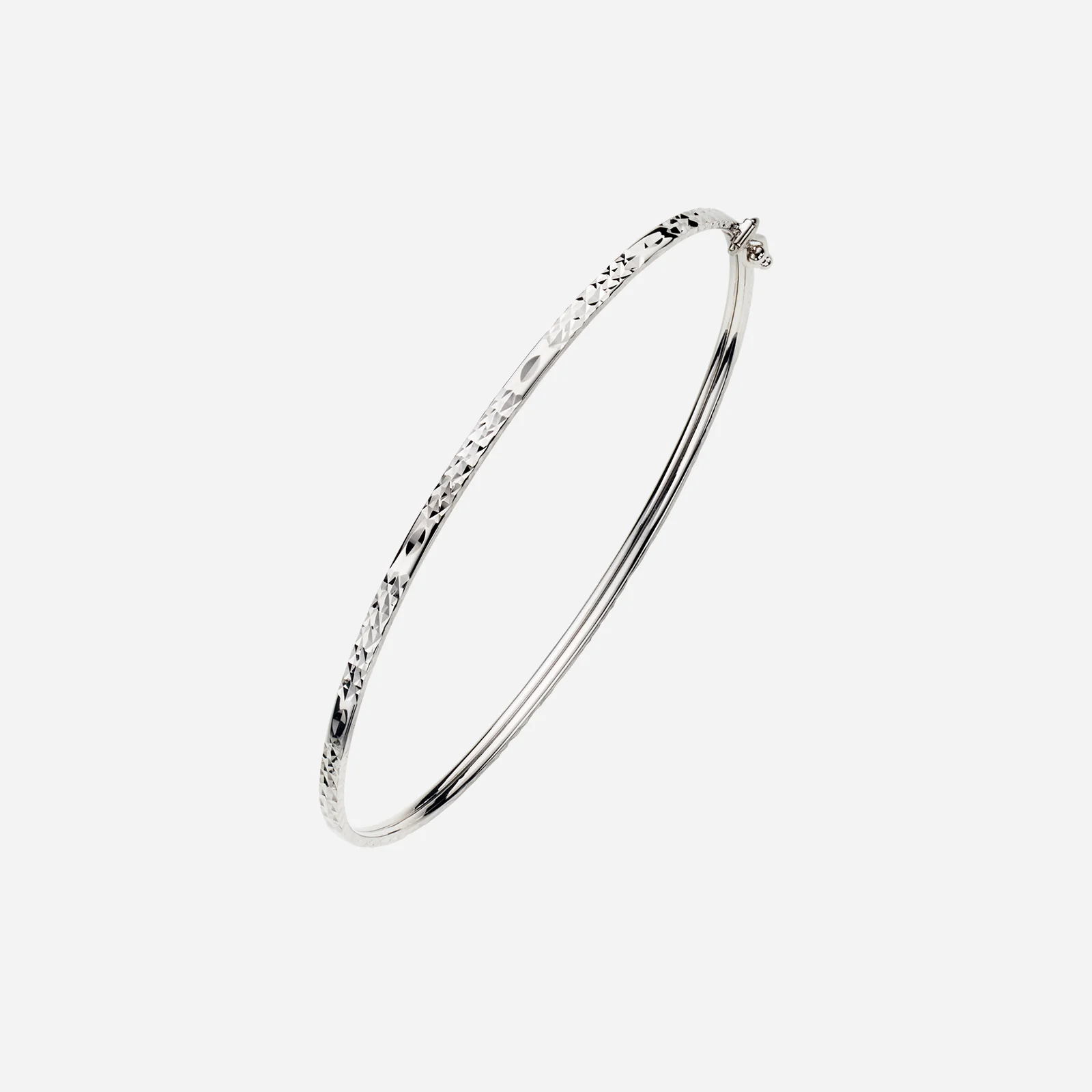 Criss Cross Bangle in White Gold (DSTYLE0103A)