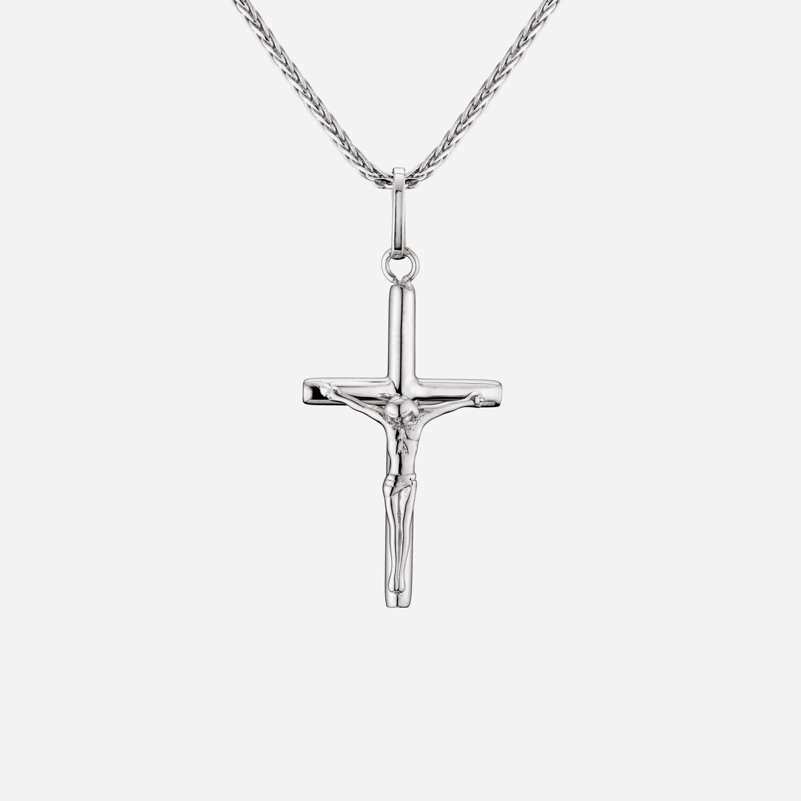 Crucifix Pendant in White Gold (GCROSS001S0217A)