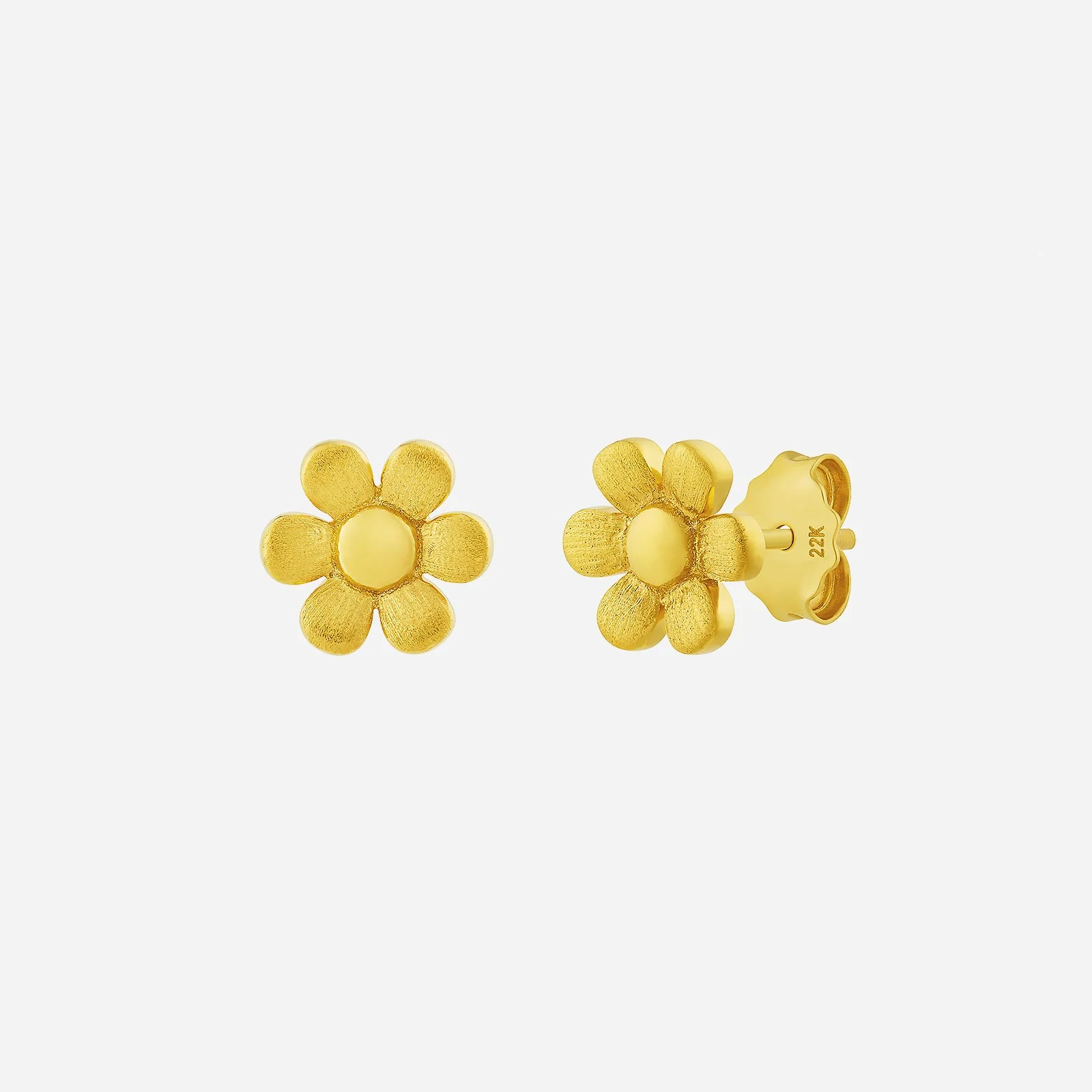 Daisy Earrings in Yellow Gold (H22KSTYLE1546A)
