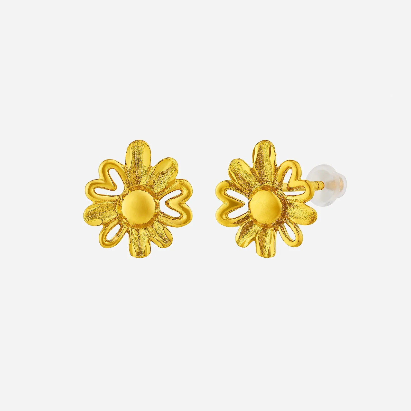 Daisy Earrings in Yellow Gold (H999STYLE1419A)