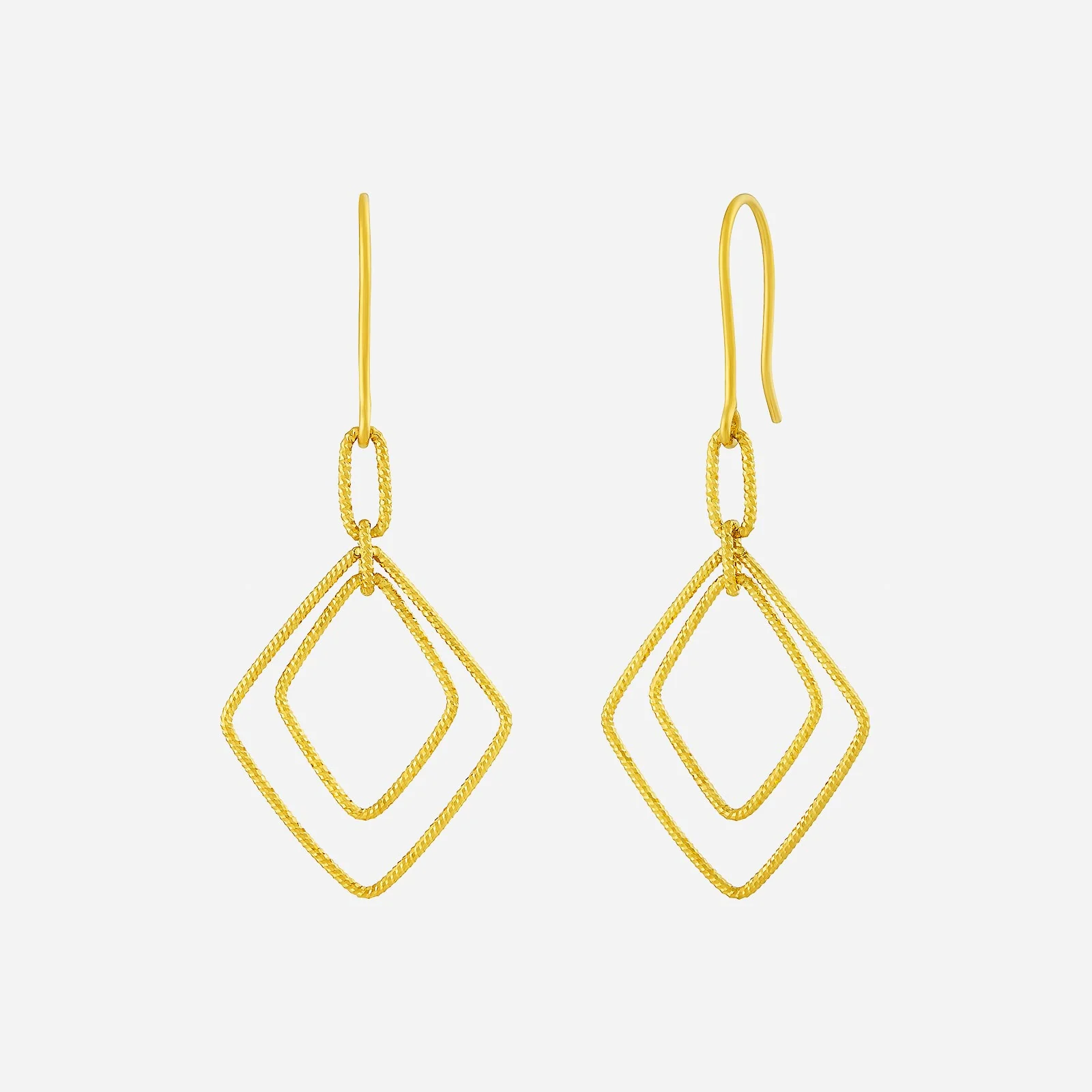 Dangling Earrings in Yellow Gold (H22KSTYLE1505A)