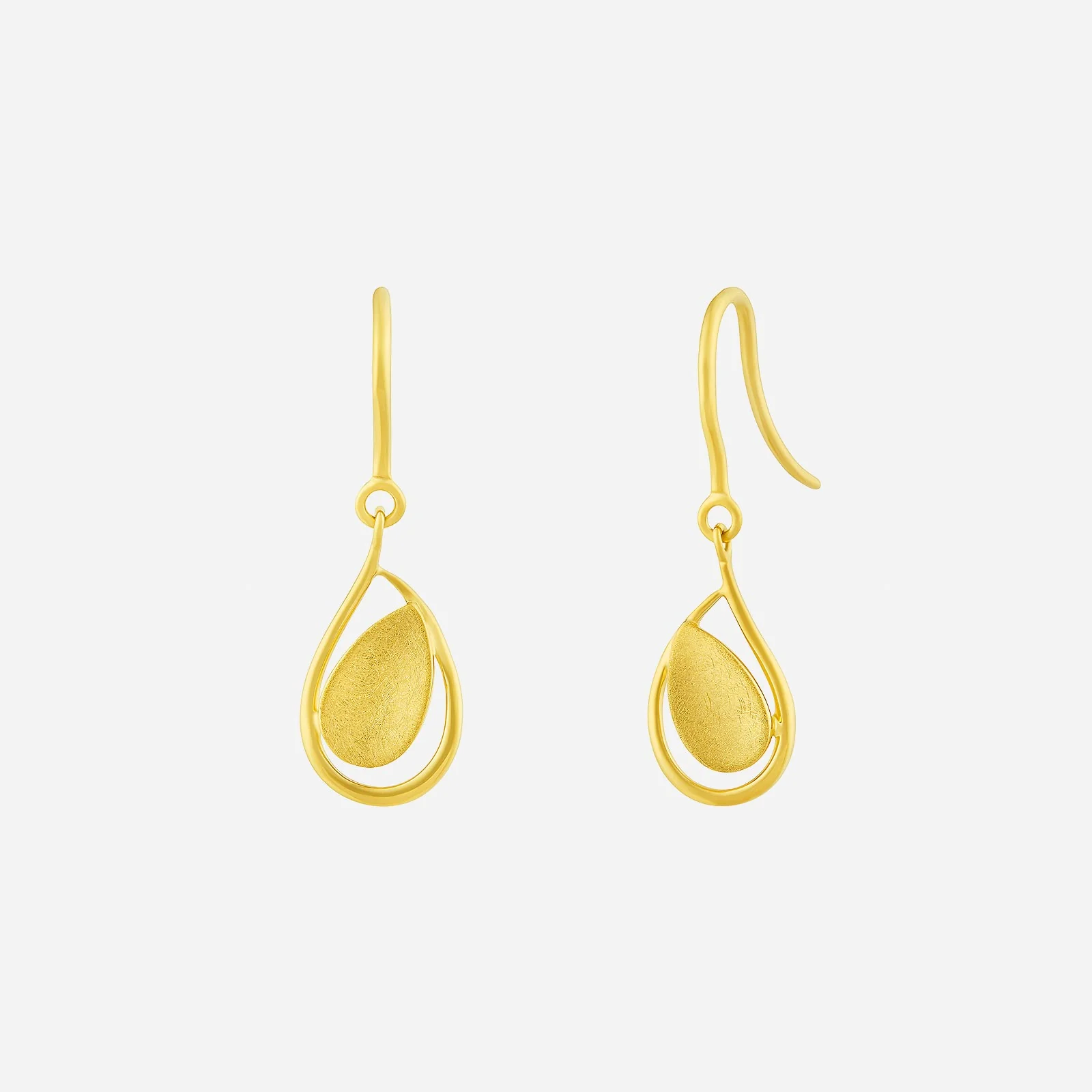 Dangling Earrings in Yellow Gold (H22KSTYLE1609A)