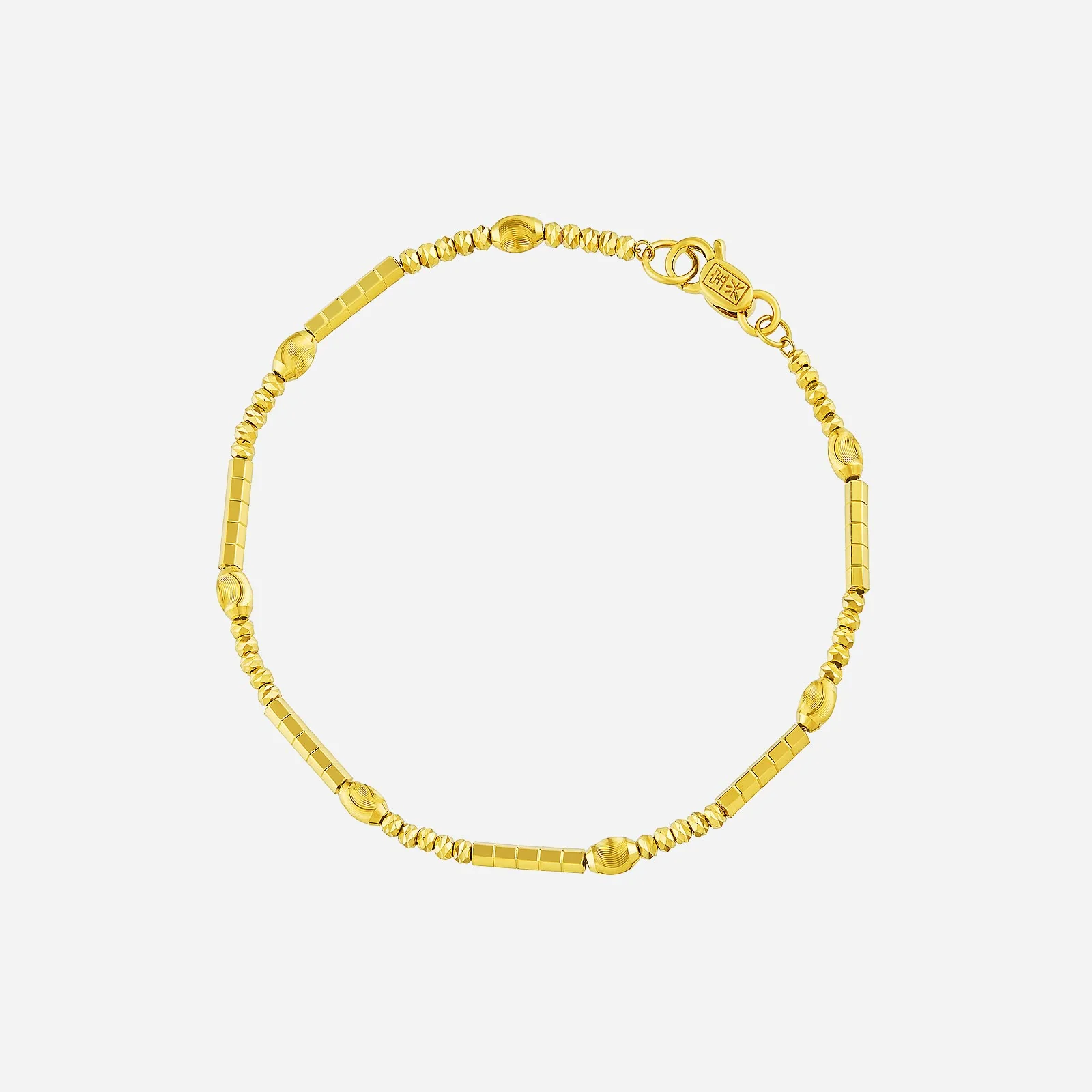 Delicate Beaded Bracelet in Yellow Gold (E22KSTYLE0669A)