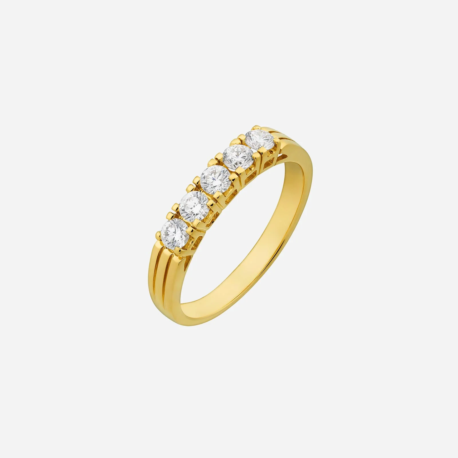 Diamond Band in Yellow Gold (ALINESY014X0752A)