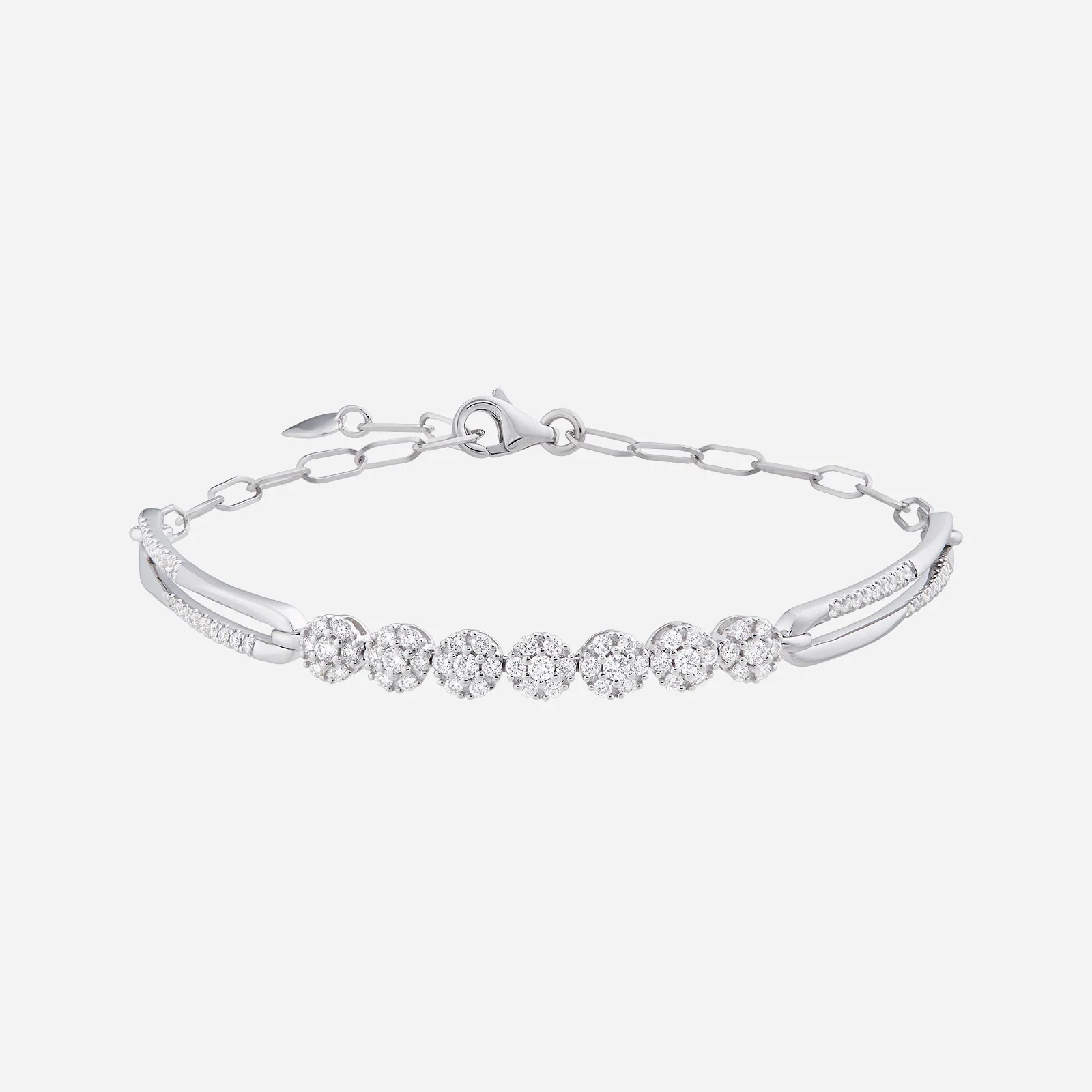 Diamond Bracelet in White Gold (EDIASTYLE0510A)
