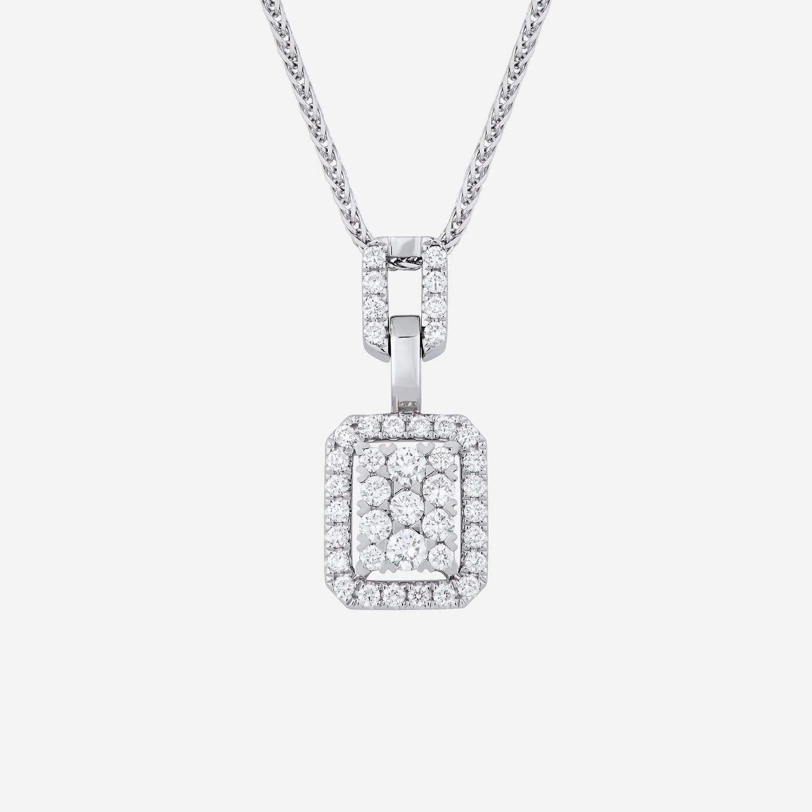 Diamond Pendant in White Gold (GDIASTYLE1461A)