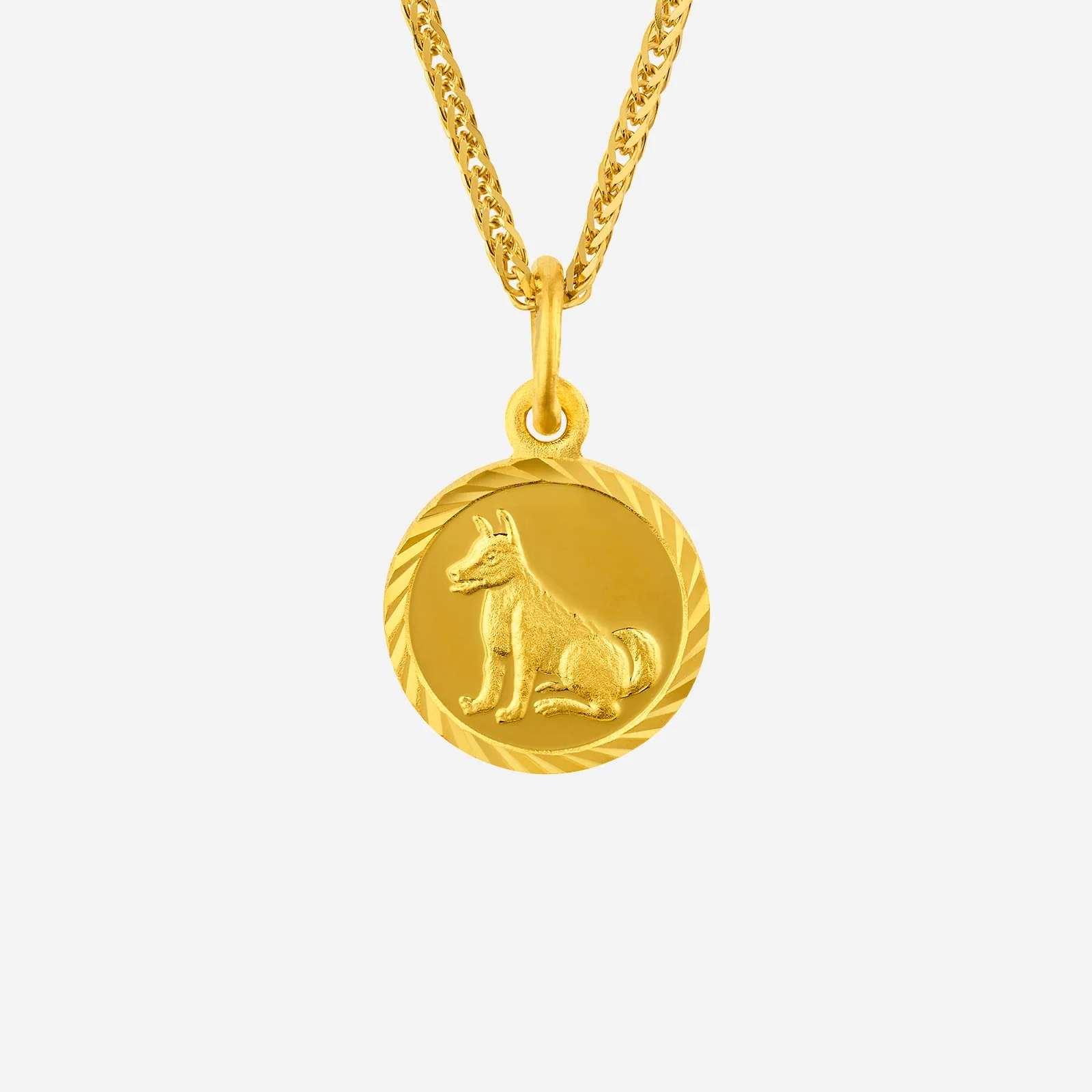 Dog Pendant in Yellow Gold (G999ZODIAC176111323A)
