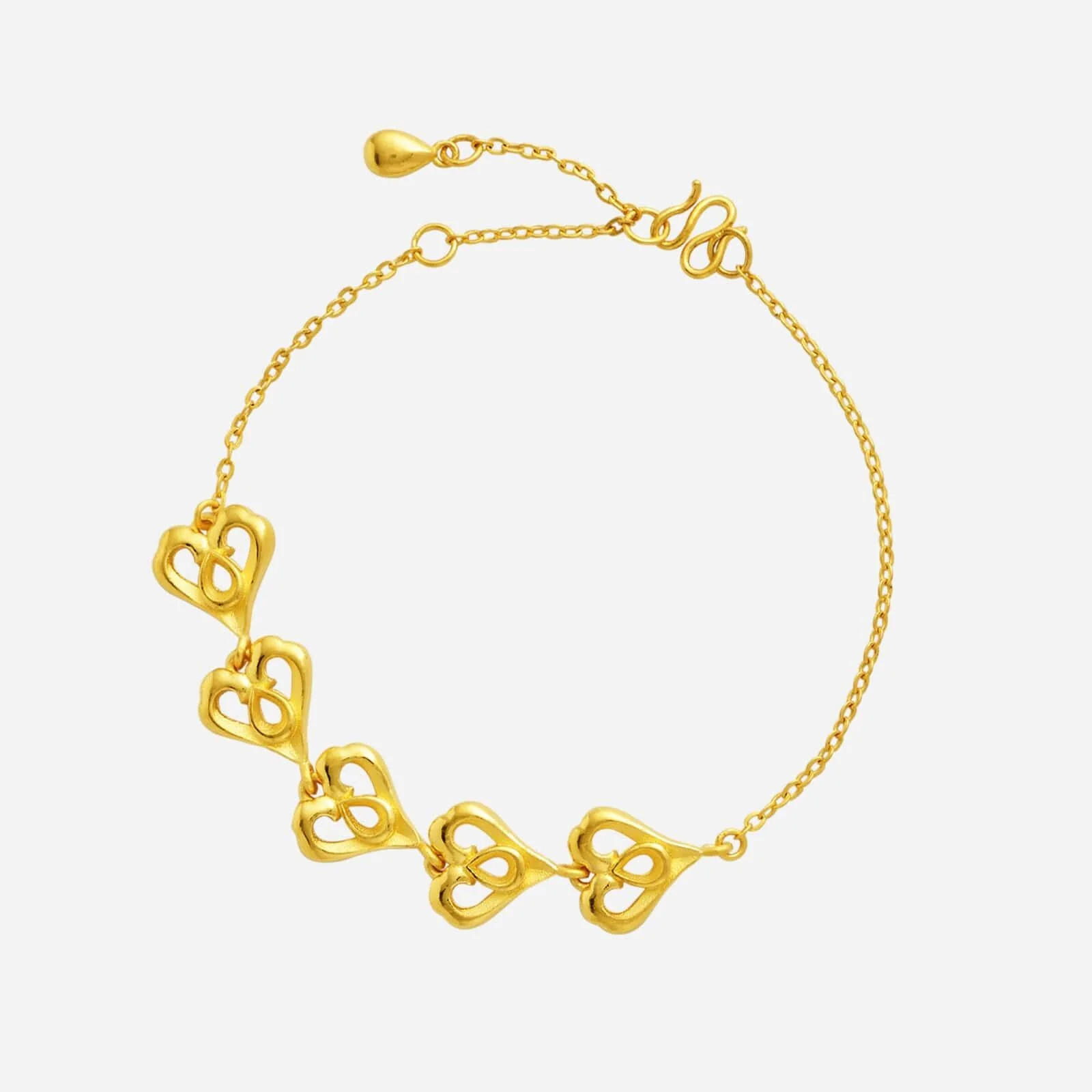 Double Phoenix Bracelet in Yellow Gold (E999GROUP090V0455A)