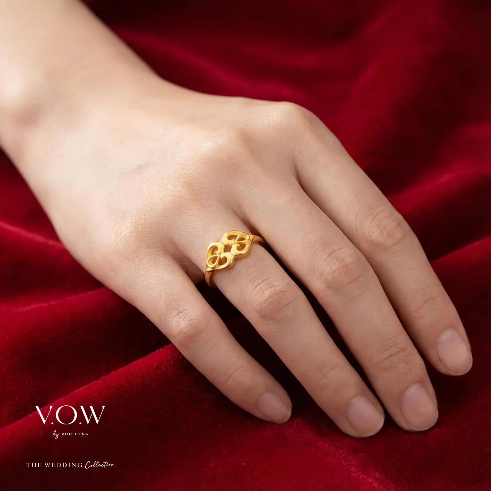 Double Phoenix Ring in Yellow Gold (A999GROUP090V0808A) - Image 2